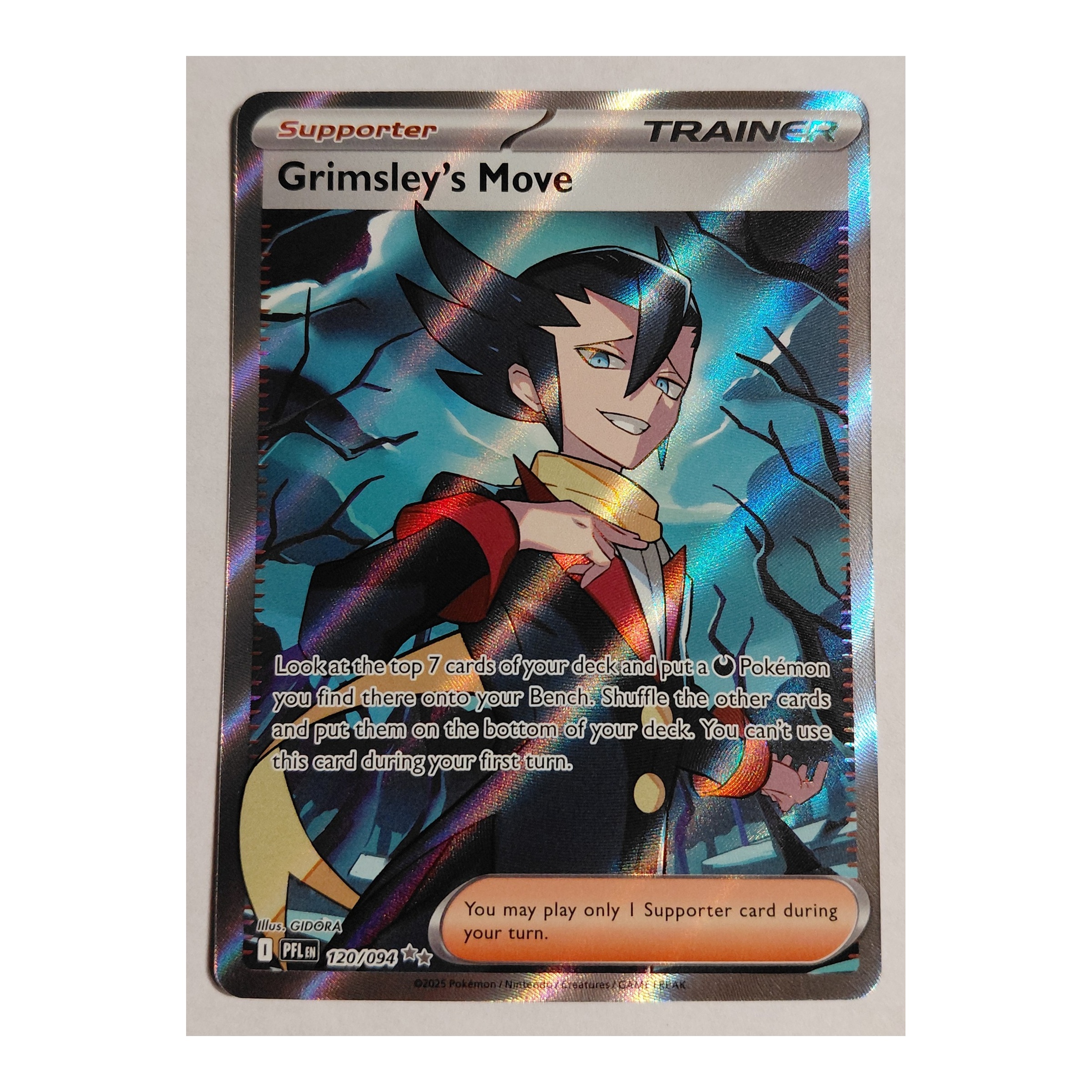 Grimsley's Move Ultra Rare ME02: Phantasmal Flames 120/094 NM Holo
