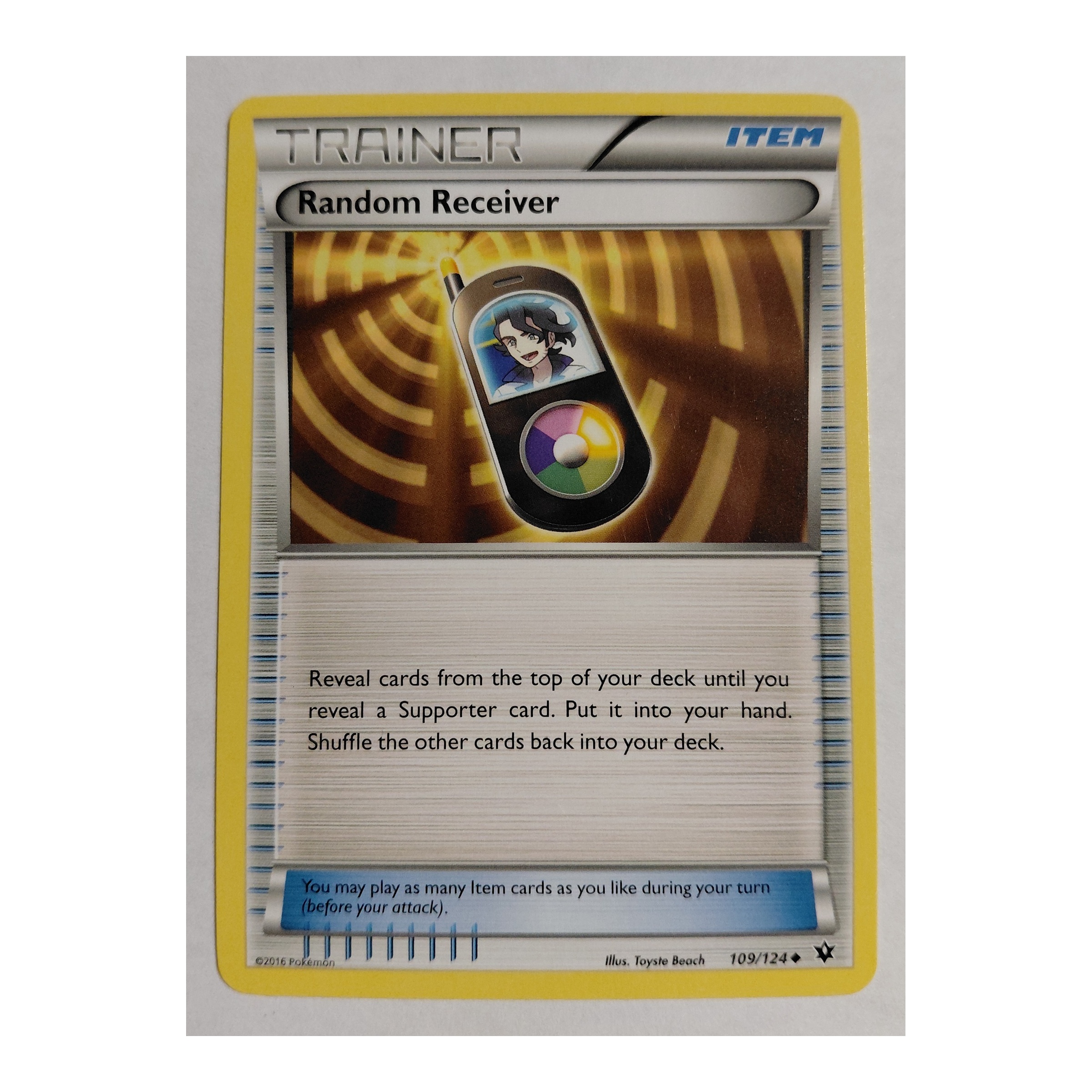 Random Receiver Uncommon XY10: Fates Collide 109/124 NM