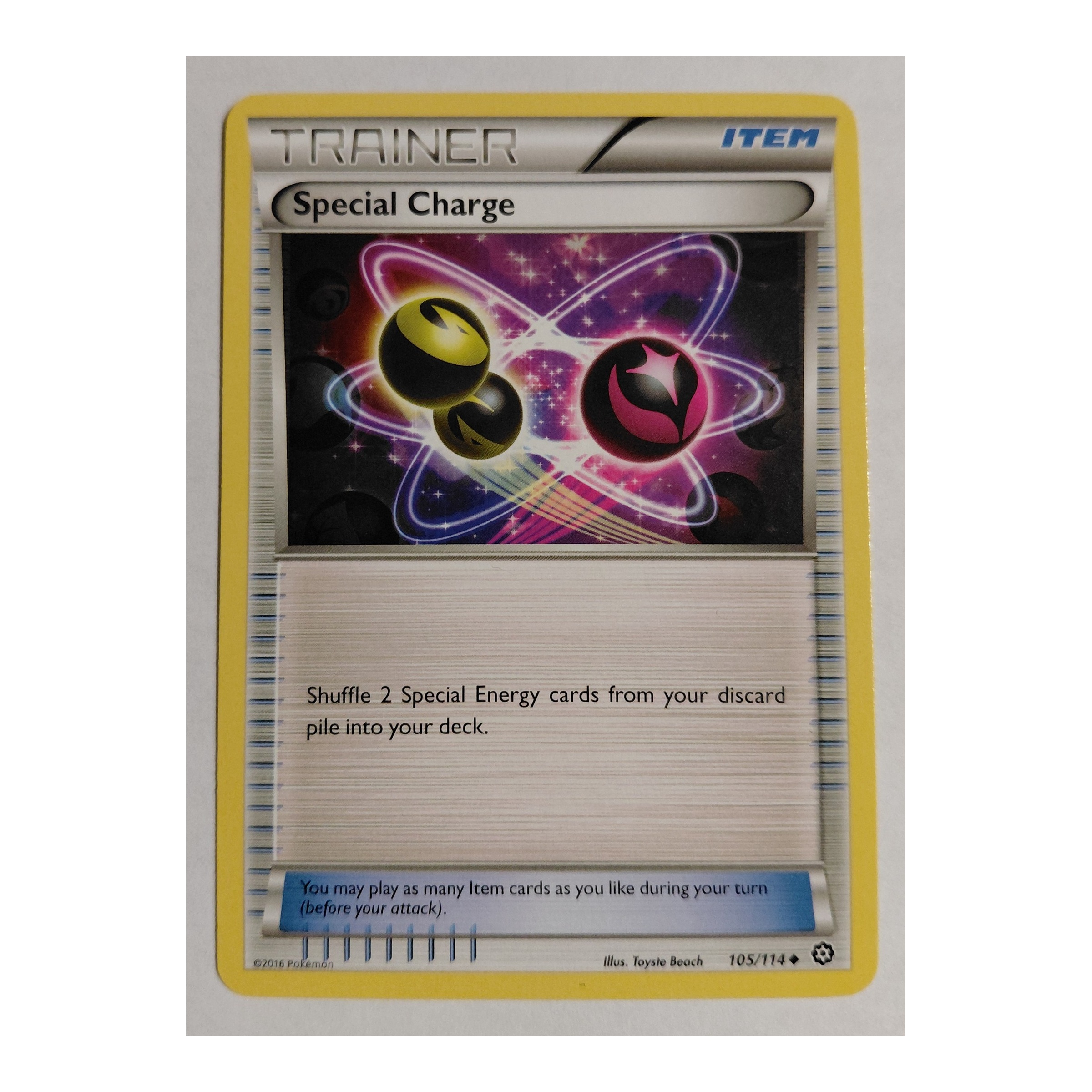 Special Charge Uncommon XY11: Steam Siege 105/114 NM