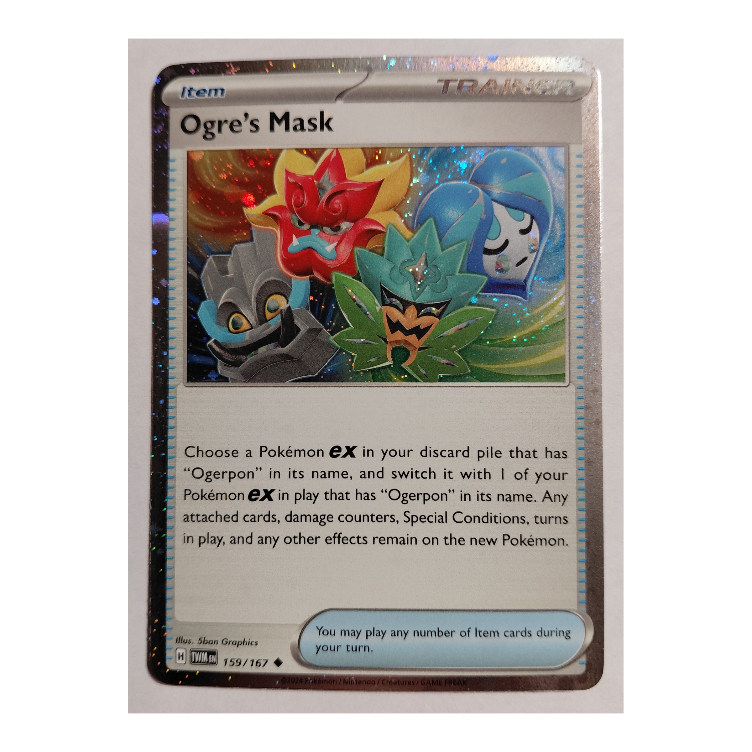Ogre's Mask Uncommon SV06: Twilight Masquerade 159/167 NM Cosmos Holo