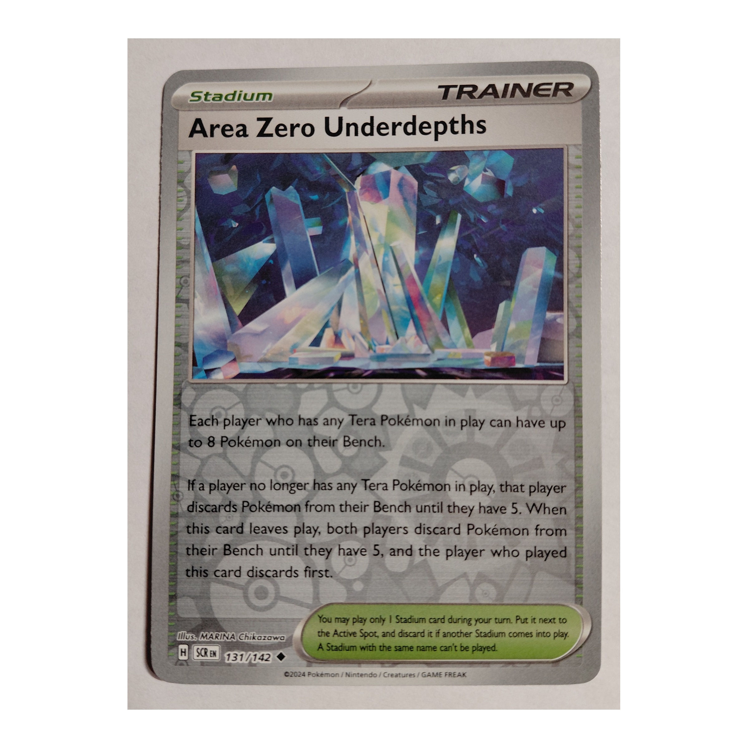 Area Zero Underdepths Uncommon SV07: Stellar Crown 131/142 NM Reverse Holo