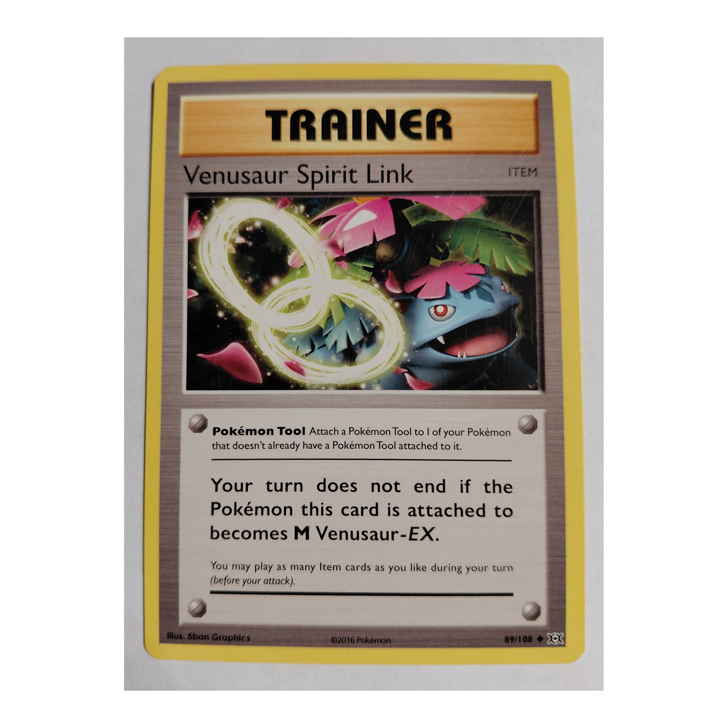 Venusaur Spirit Link Uncommon XY12: Evolutions 89/108 NM