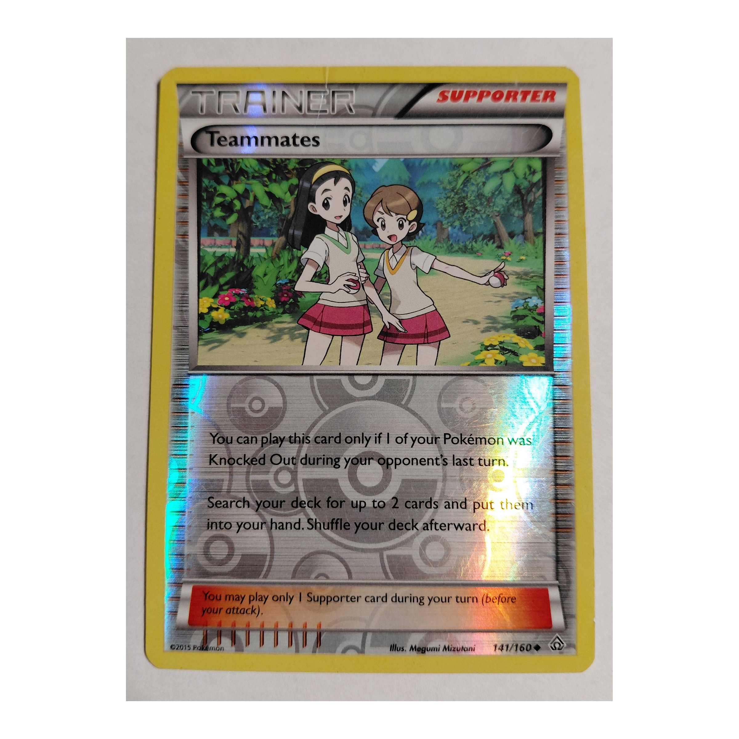 Teammates Uncommon XY5: Primal Clash 141/160 NM Reverse Holo