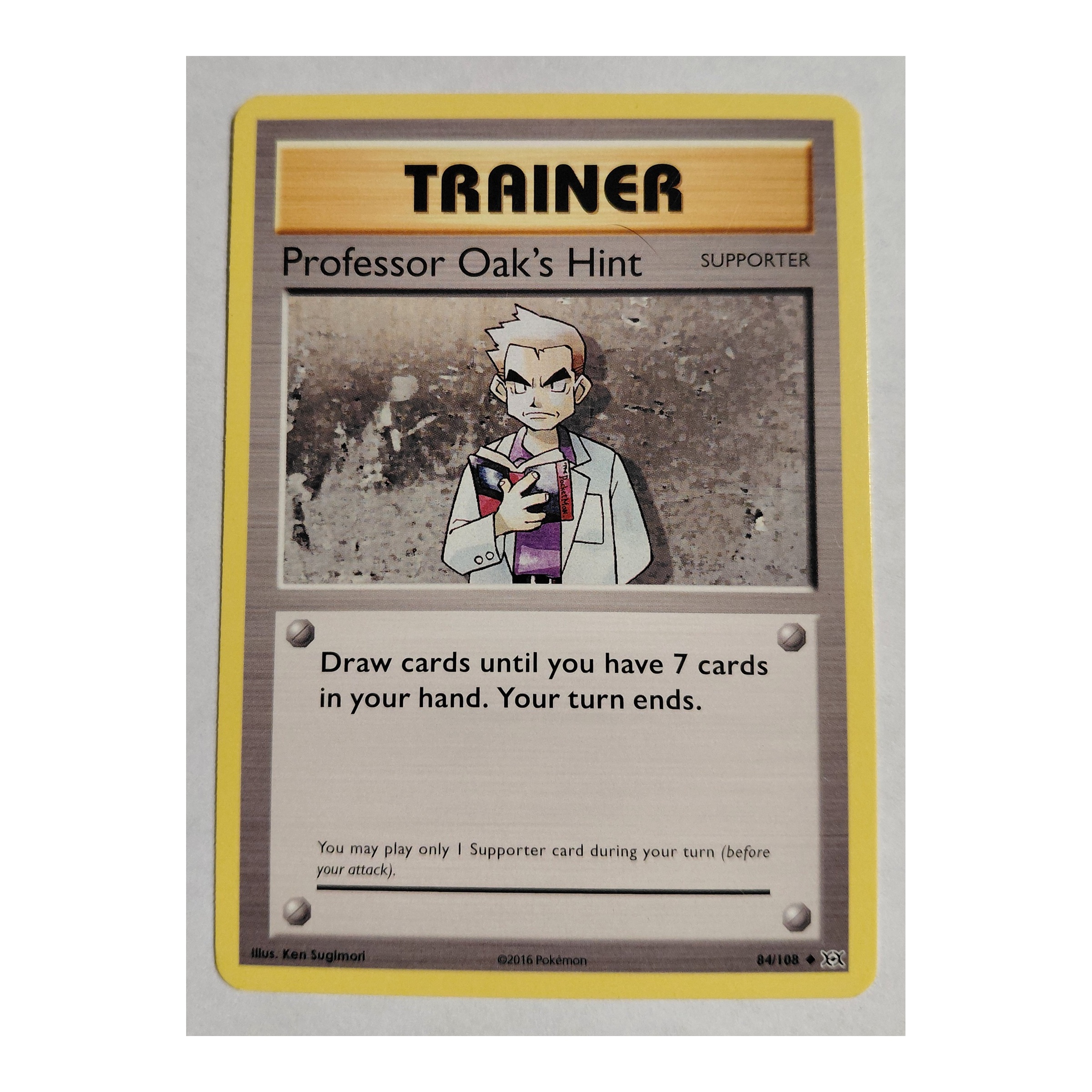 Professor Oak's Hint Uncommon XY12: Evolutions 84/108 NM
