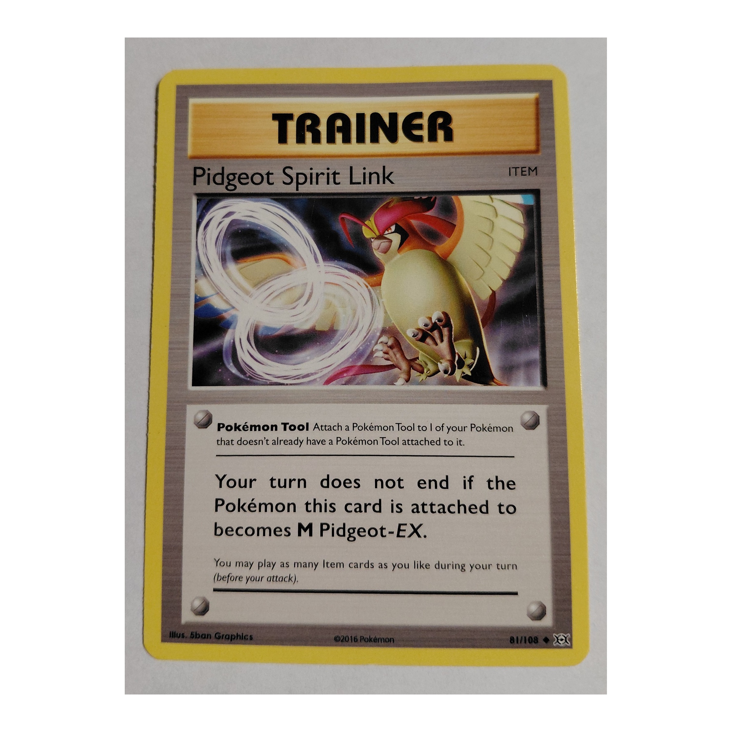 Pidgeot Spirit Link Uncommon XY12: Evolutions 81/108 NM