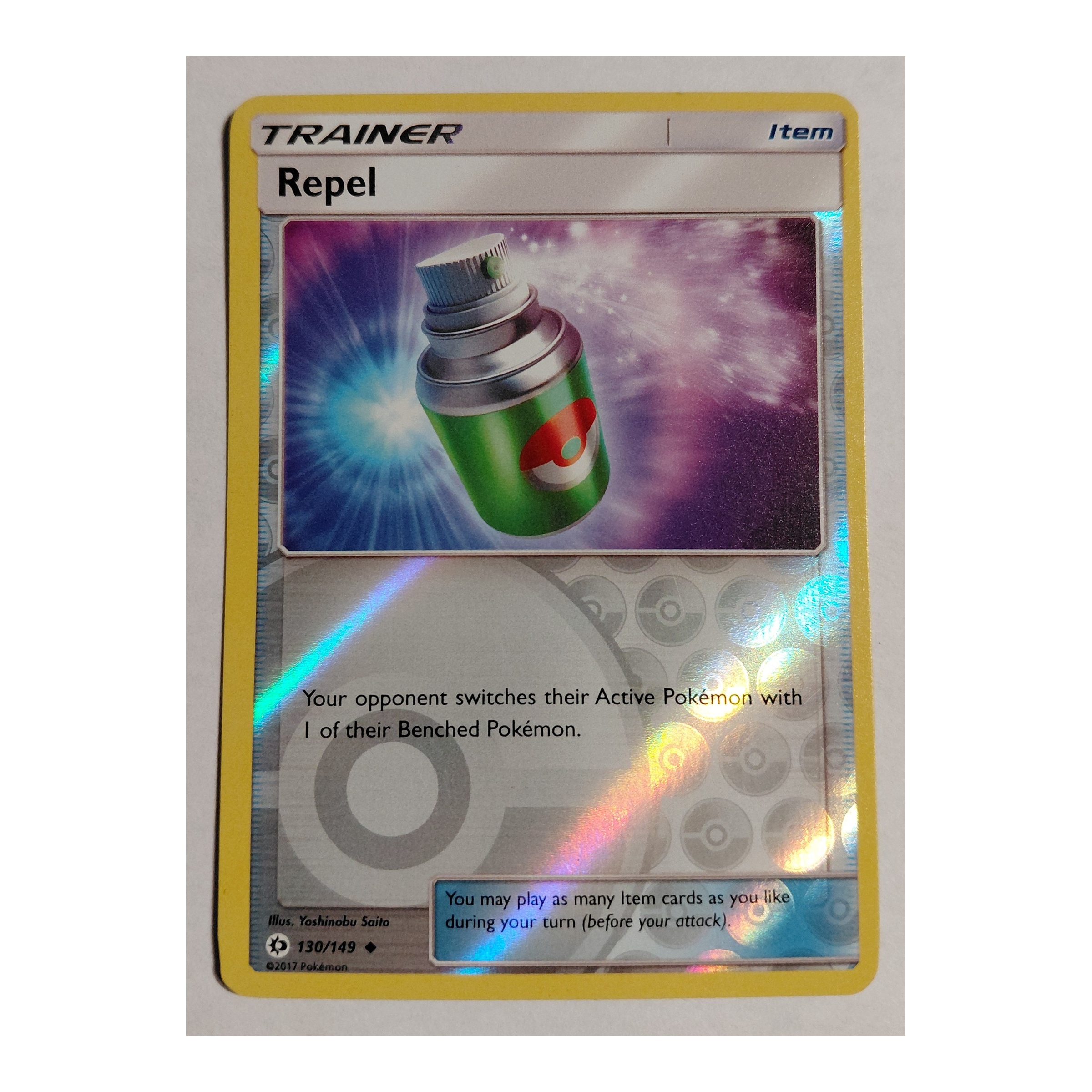 Repel Uncommon SM1: Sun & Moon 130/149 NM Reverse Holo