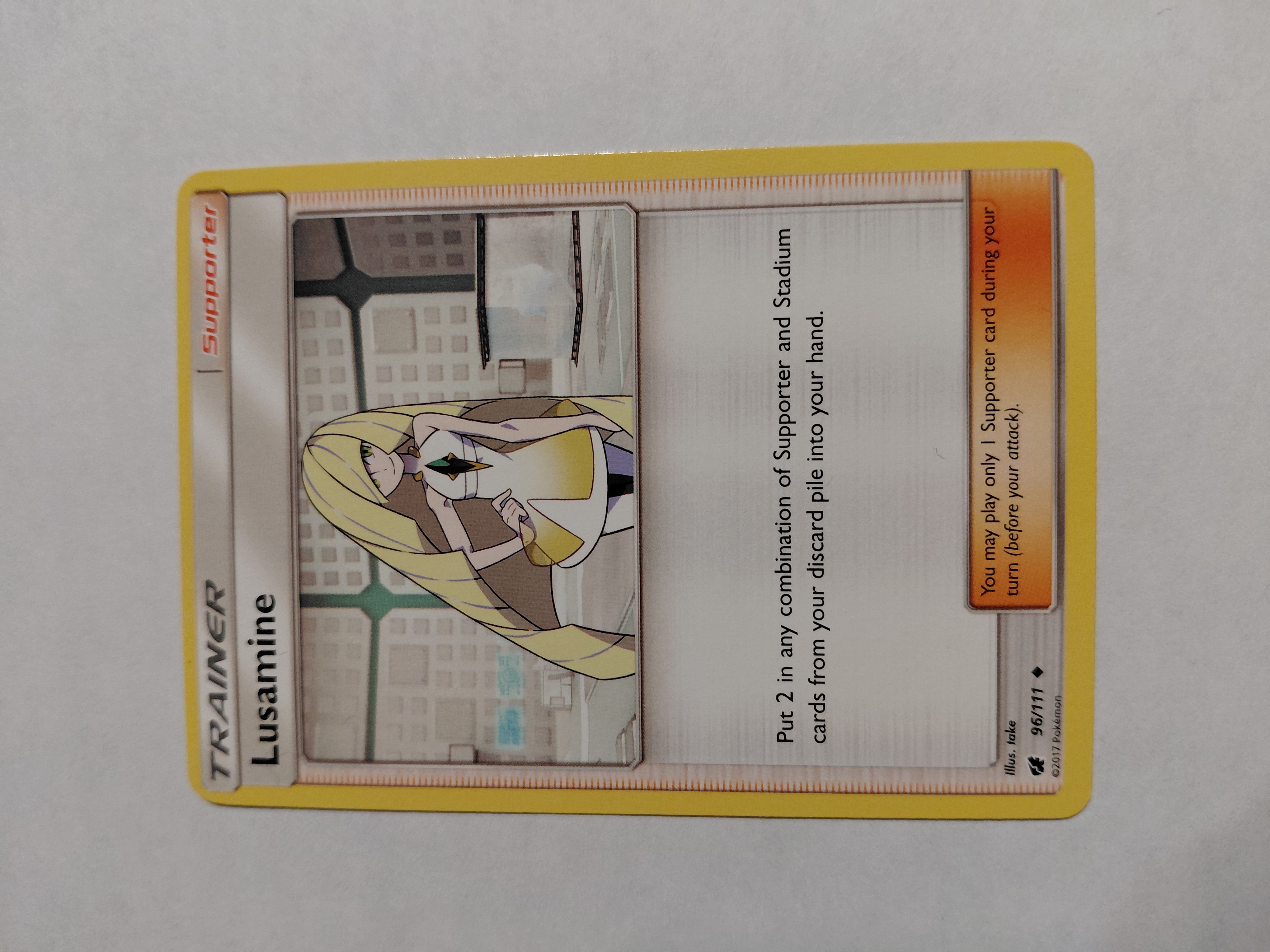Lusamine Uncommon SM4: Crimson Invasion 96/111 NM