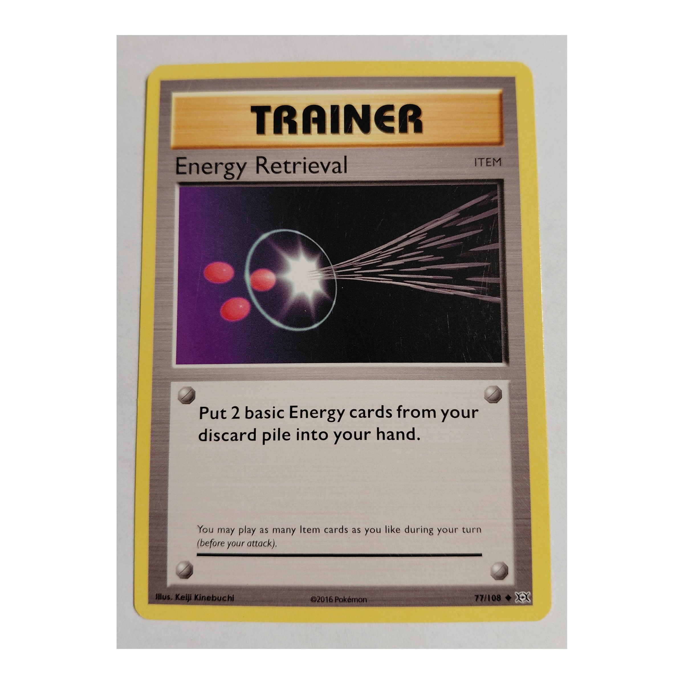 Energy Retrieval Uncommon XY12: Evolutions 77/108 NM