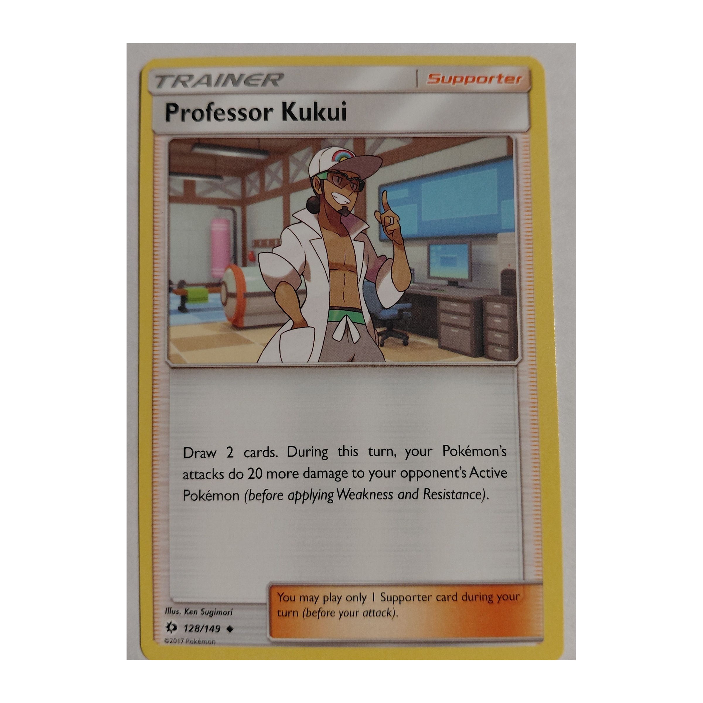 Professor Kukui Uncommon SM1: Sun & Moon 128/149 NM Reverse Holo