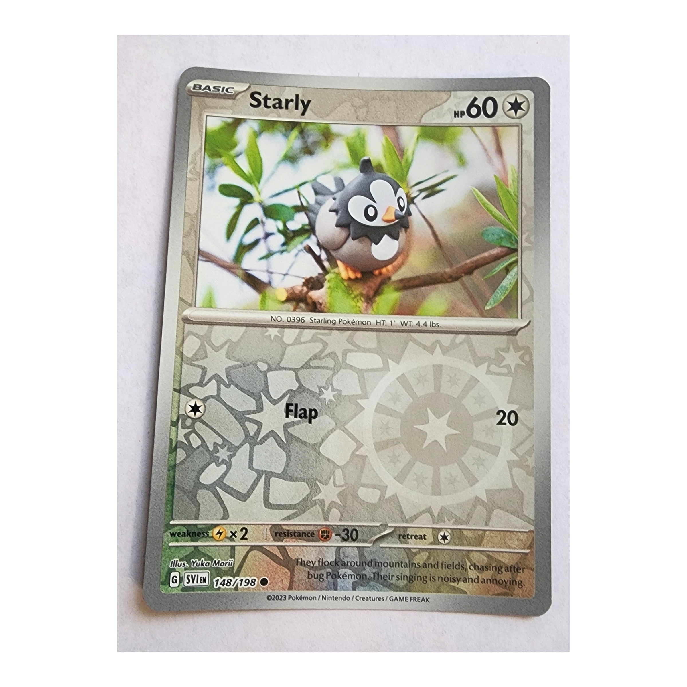 Starly Common SV01: Scarlet & Violet 148/198 NM Reverse Holo