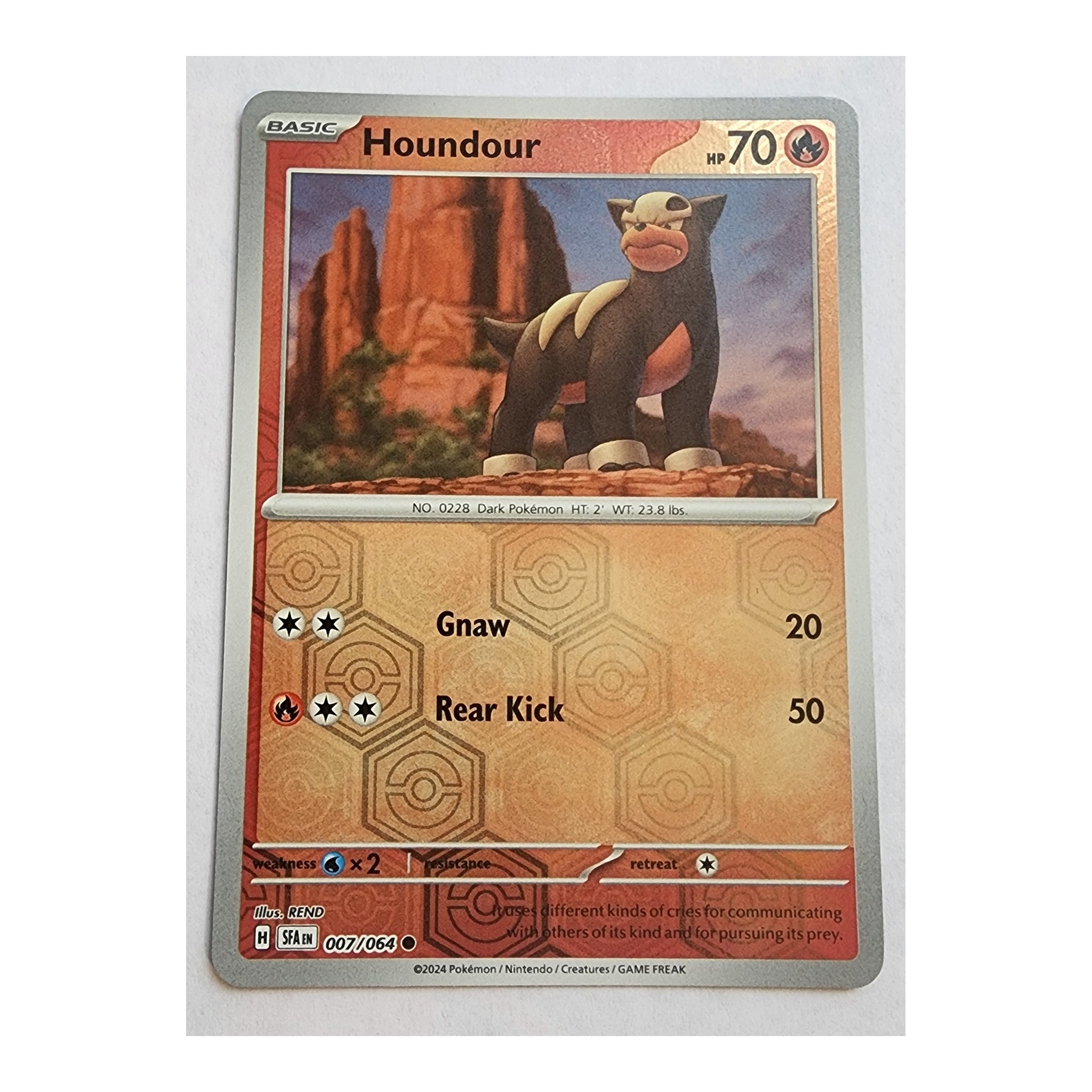 Houndour Common SV06.5: Shrouded Fable 007/064 NM Reverse Holo