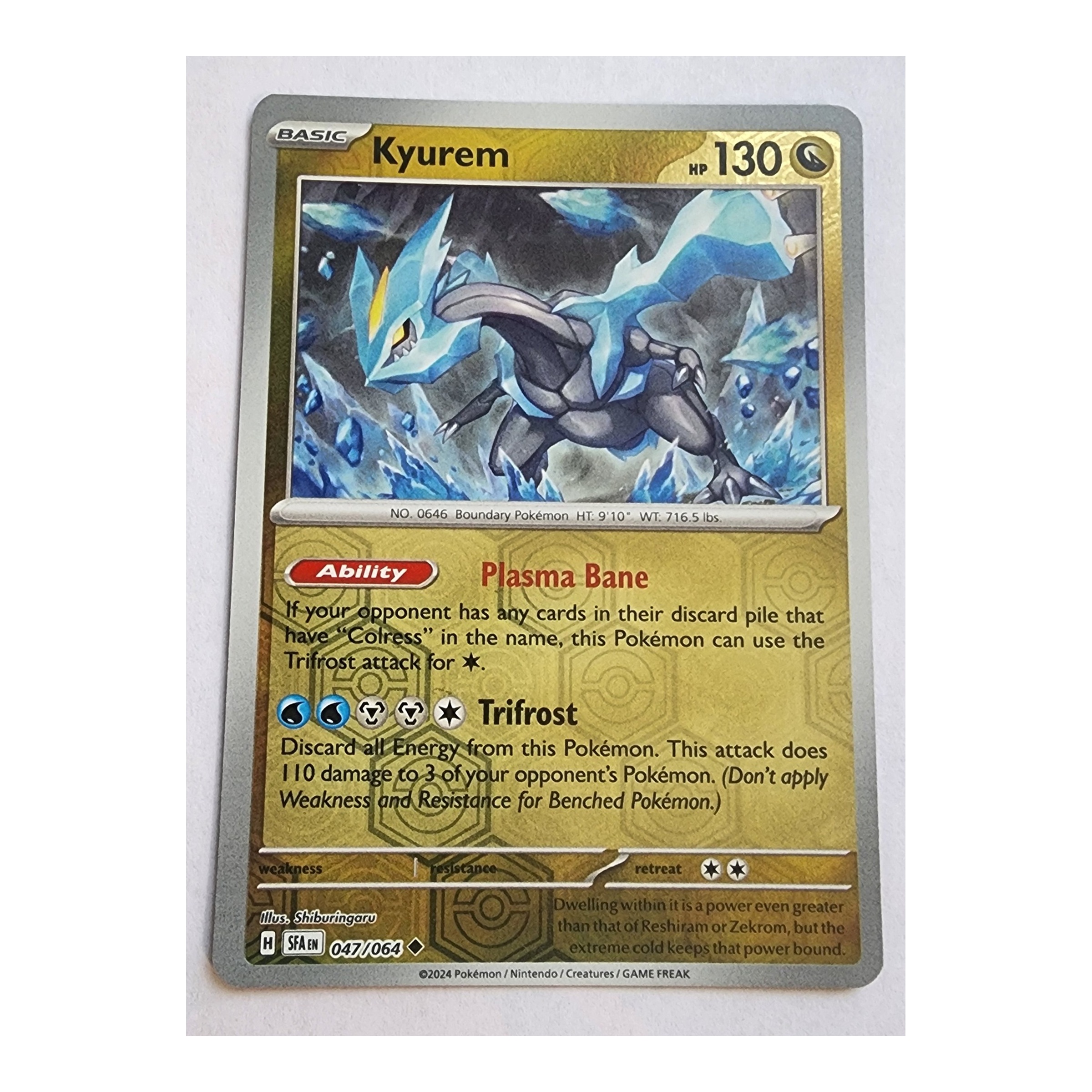 Kyurem Uncommon SV06.5: Shrouded Fable 047/064 NM Reverse Holo