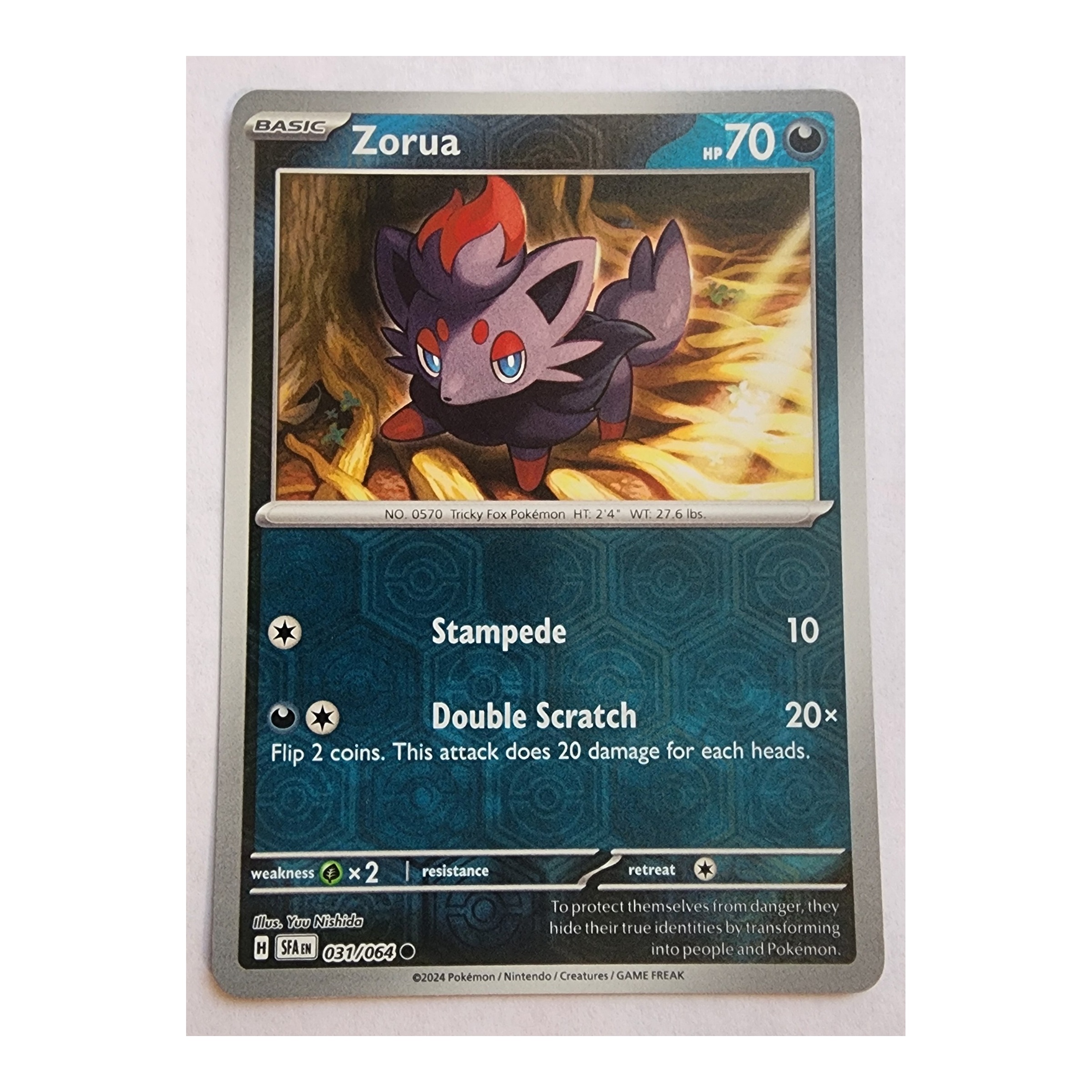 Zorua Common SV06.5: Shrouded Fable 031/064 NM Reverse Holo