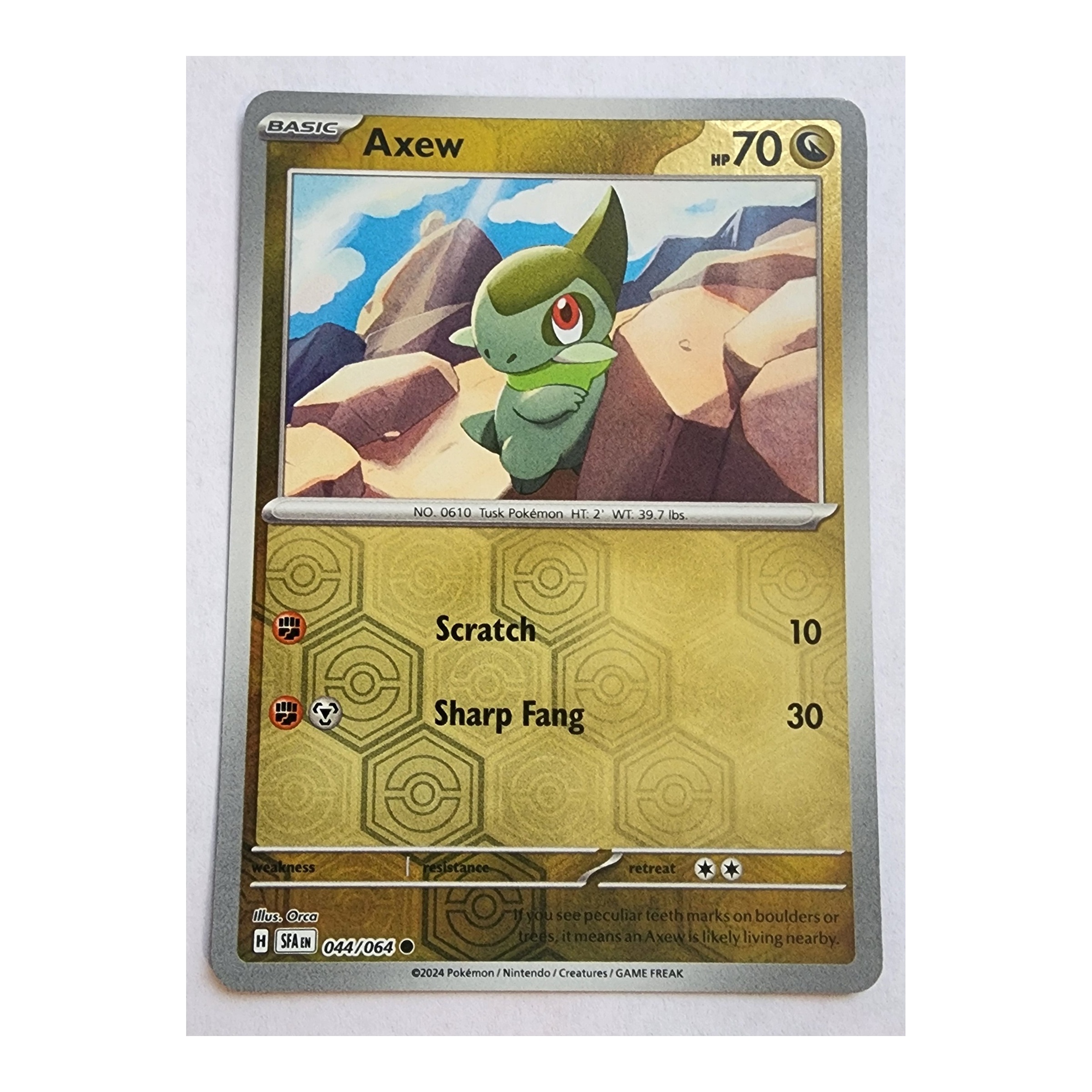 Axew Common SV06.5: Shrouded Fable 044/064 NM Reverse Holo