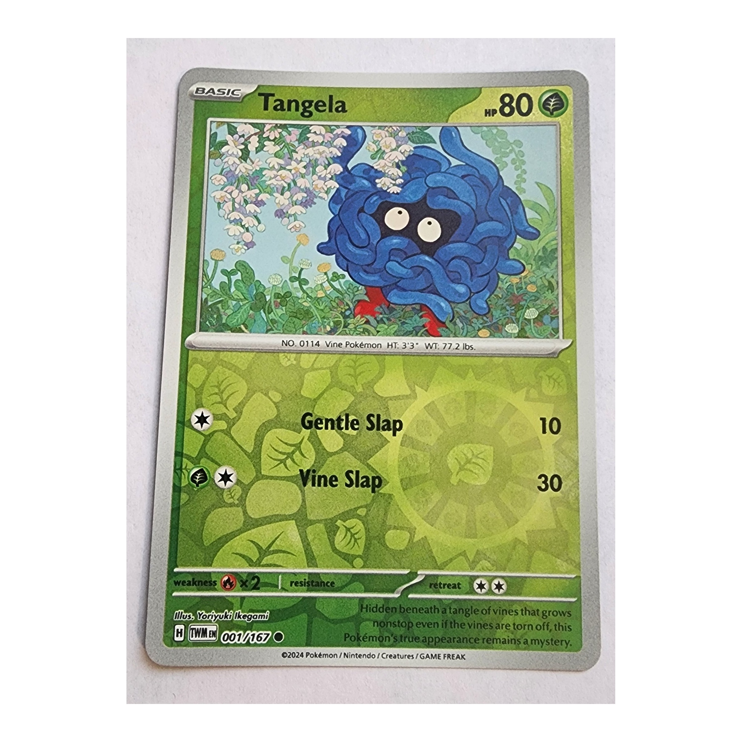 Tangela Common SV06: Twilight Masquerade 001/167 NM Reverse Holo