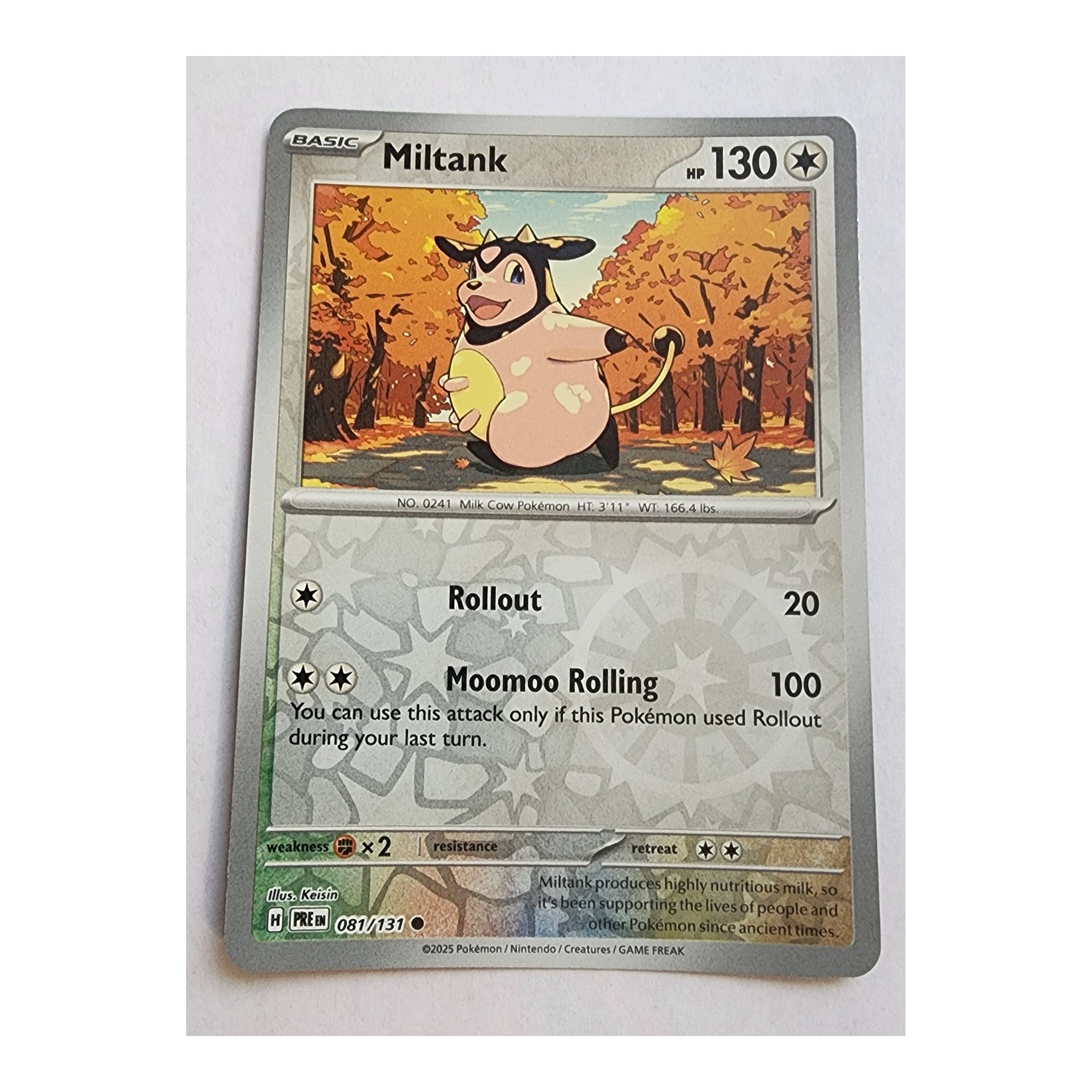 Miltank Common SV08.5: Prismatic Evolutions 081/131 NM Reverse Holo