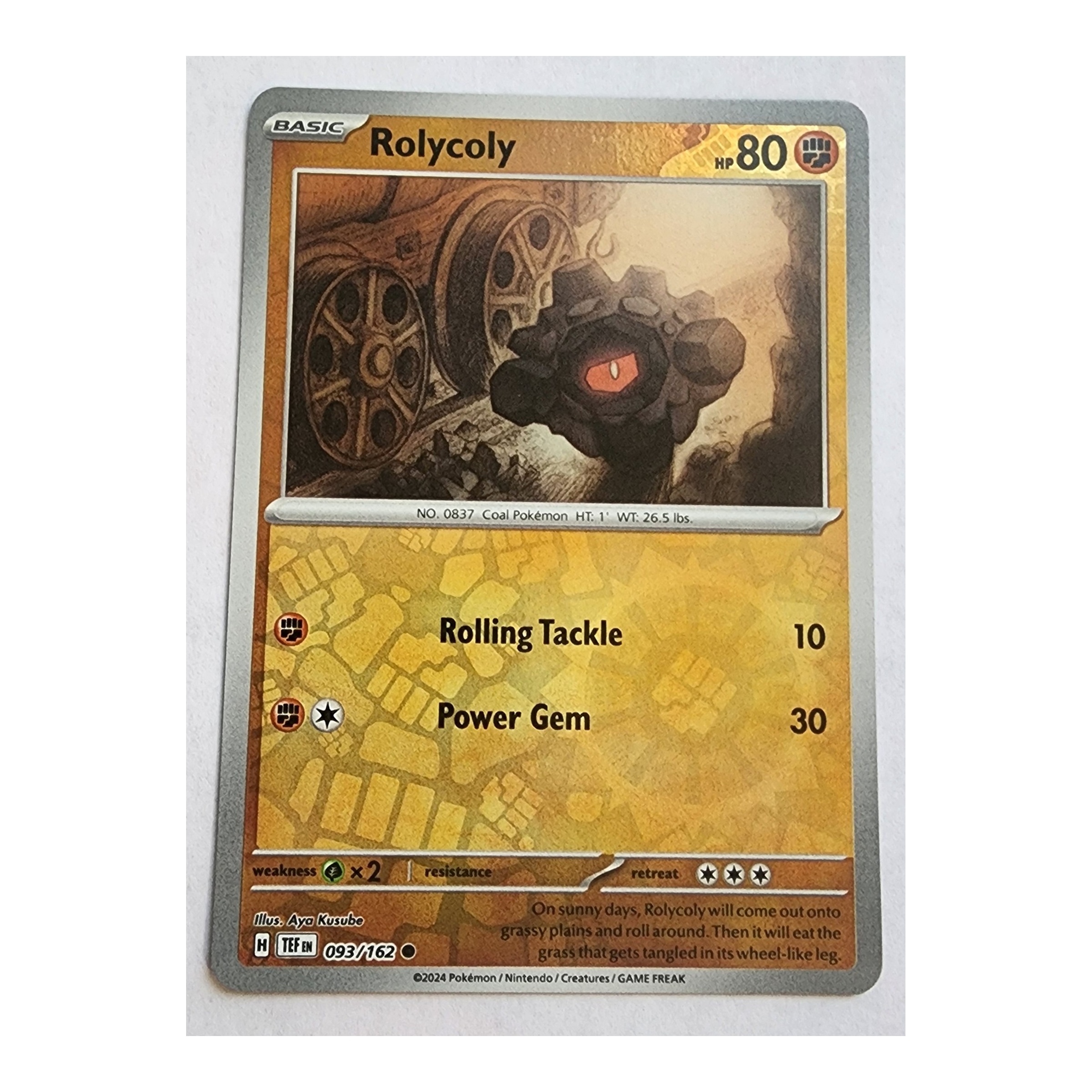Rolycoly Common SV05: Temporal Forces 093/162 NM Reverse Holo
