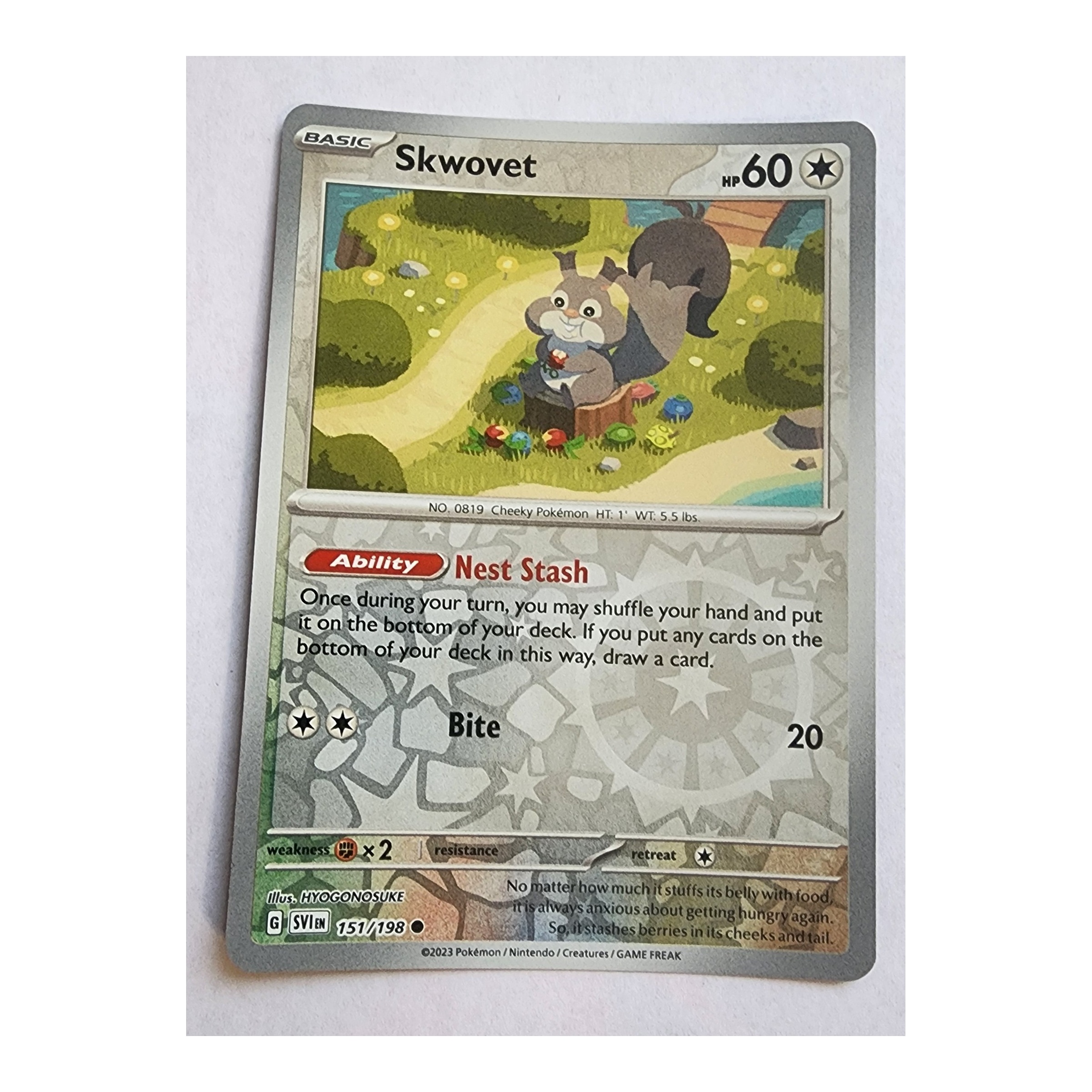 Skwovet Common SV01: Scarlet & Violet 151/198 NM Reverse Holo