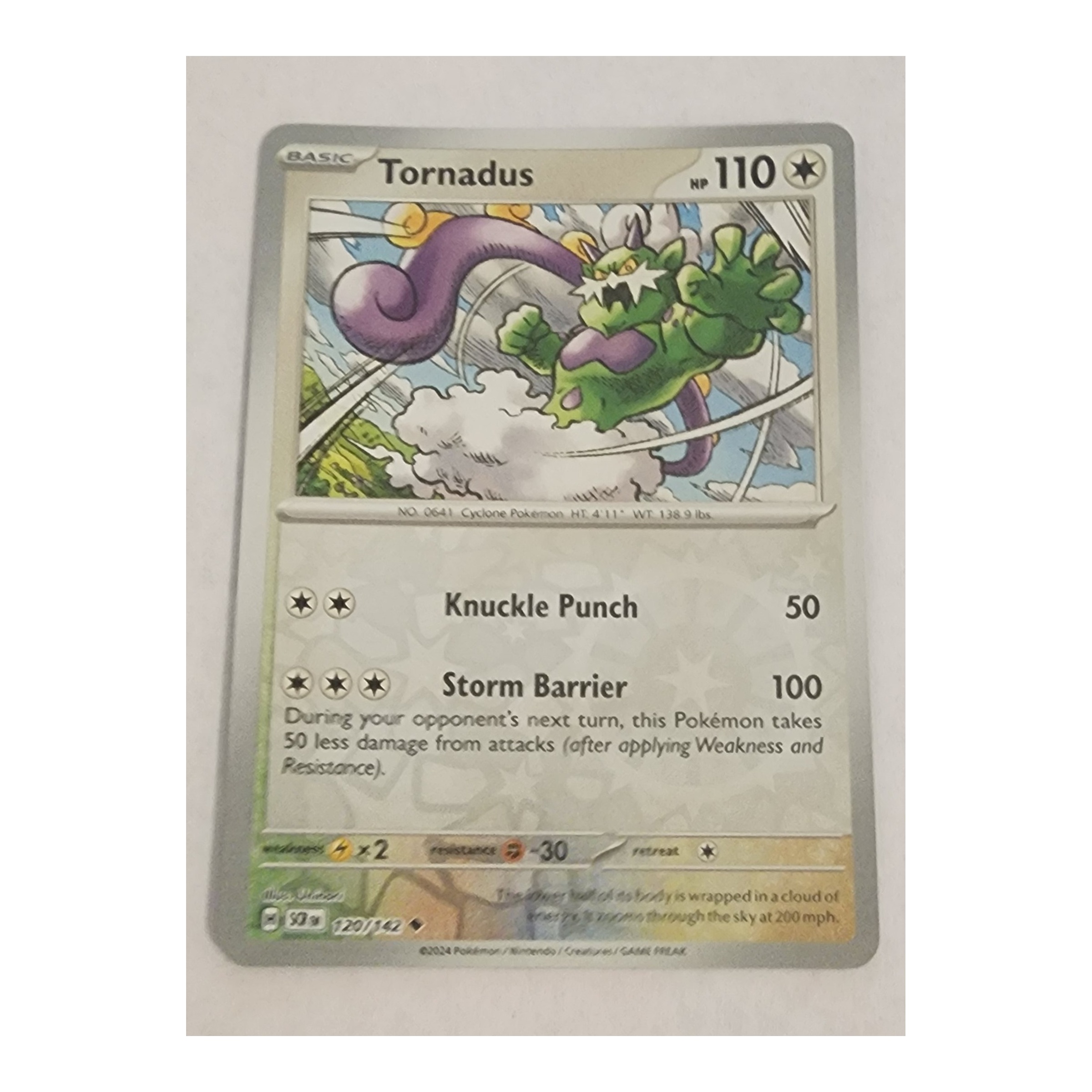 Tornadus Uncommon SV07: Stellar Crown 120/142 NM Reverse Holo