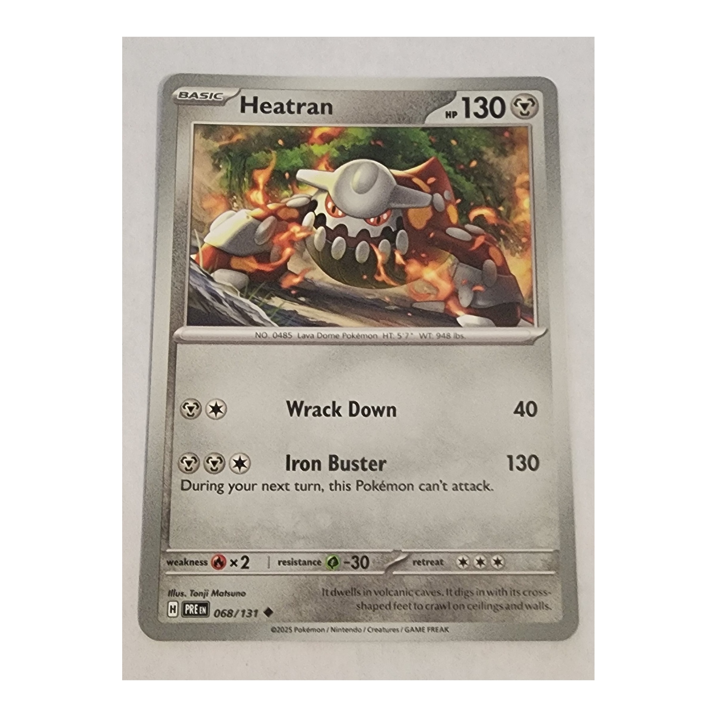 Heatran Uncommon SV08.5: Prismatic Evolutions 068/131 NM