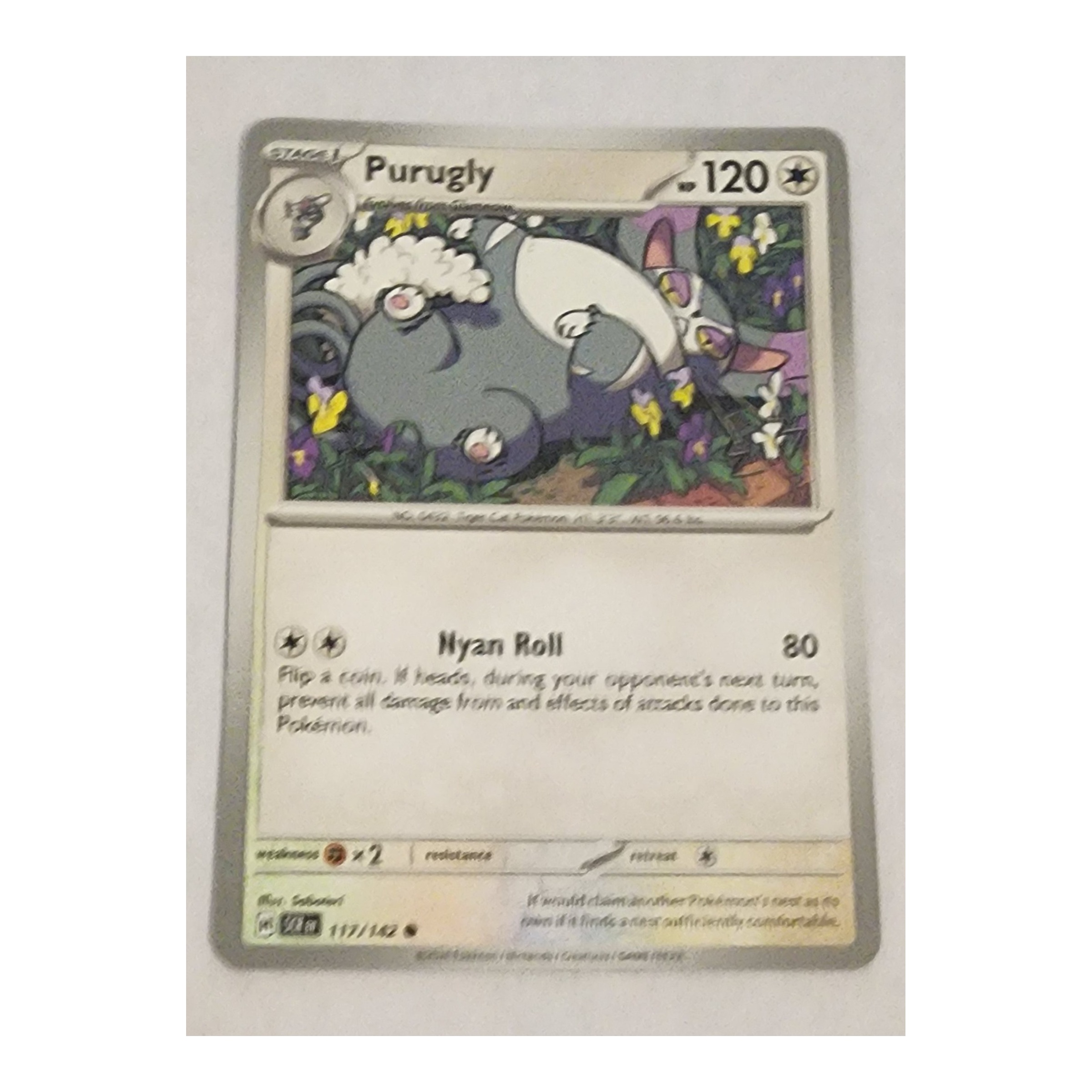 Purugly Common SV07: Stellar Crown 117/142 NM