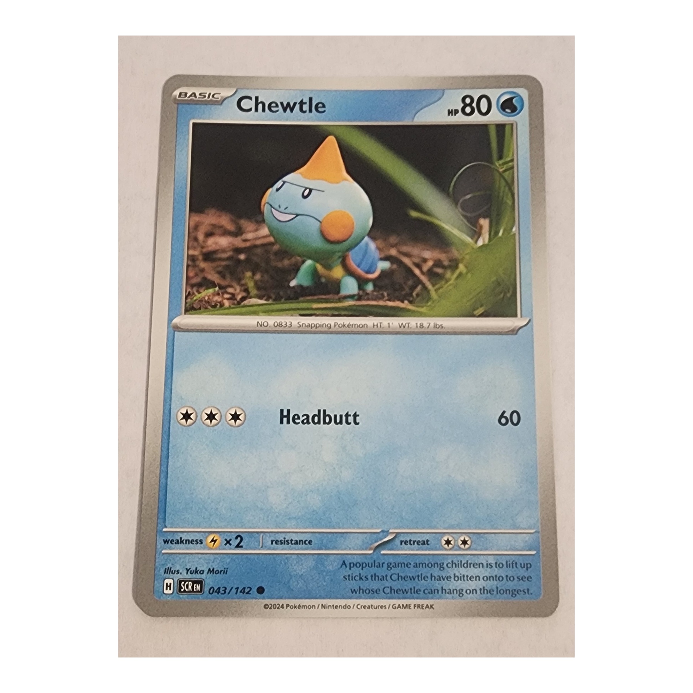 Chewtle Common SV07: Stellar Crown 043/142 NM