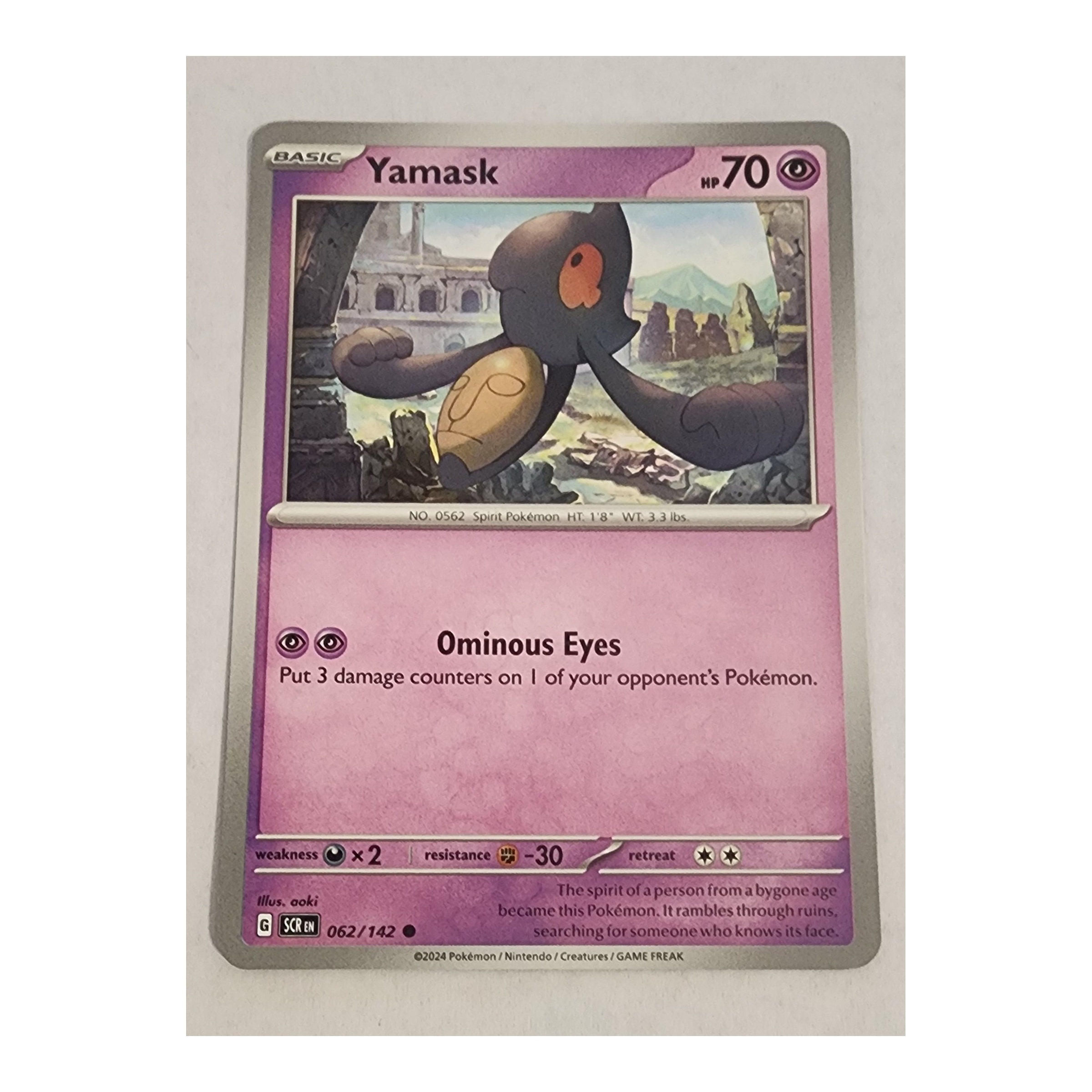 Yamask Common SV07: Stellar Crown 062/142 NM