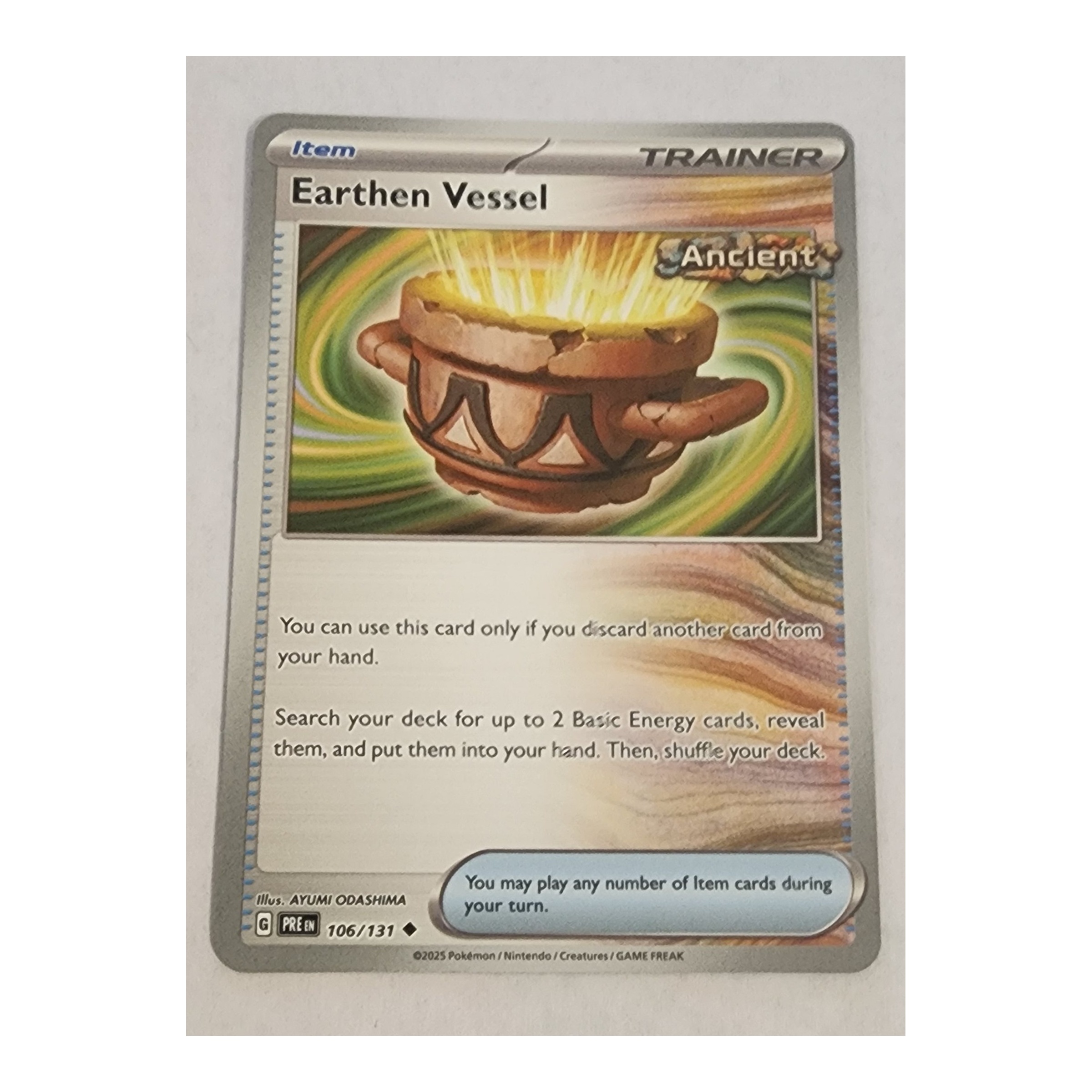 Earthen Vessel Uncommon SV08.5: Prismatic Evolutions 106/131 NM