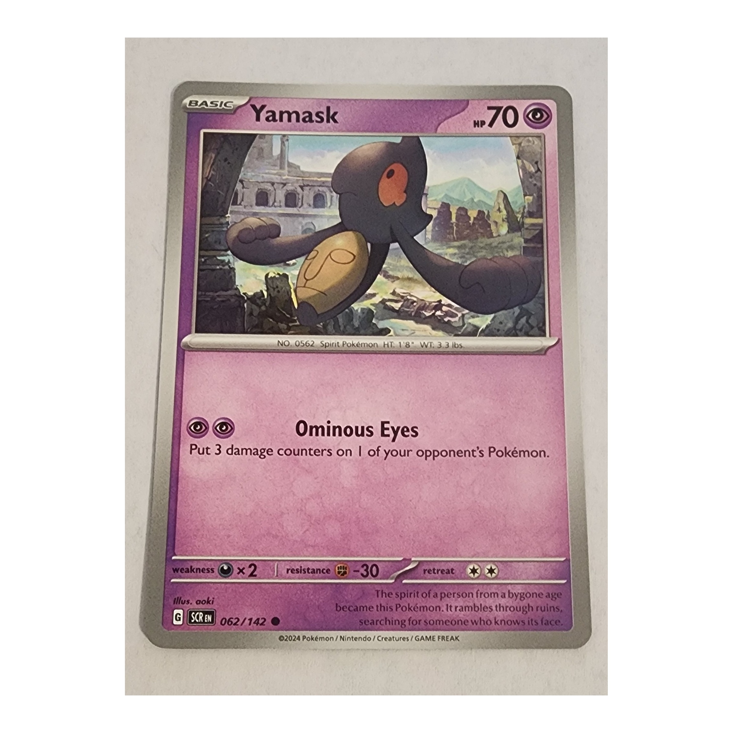Yamask Common SV07: Stellar Crown 062/142 NM