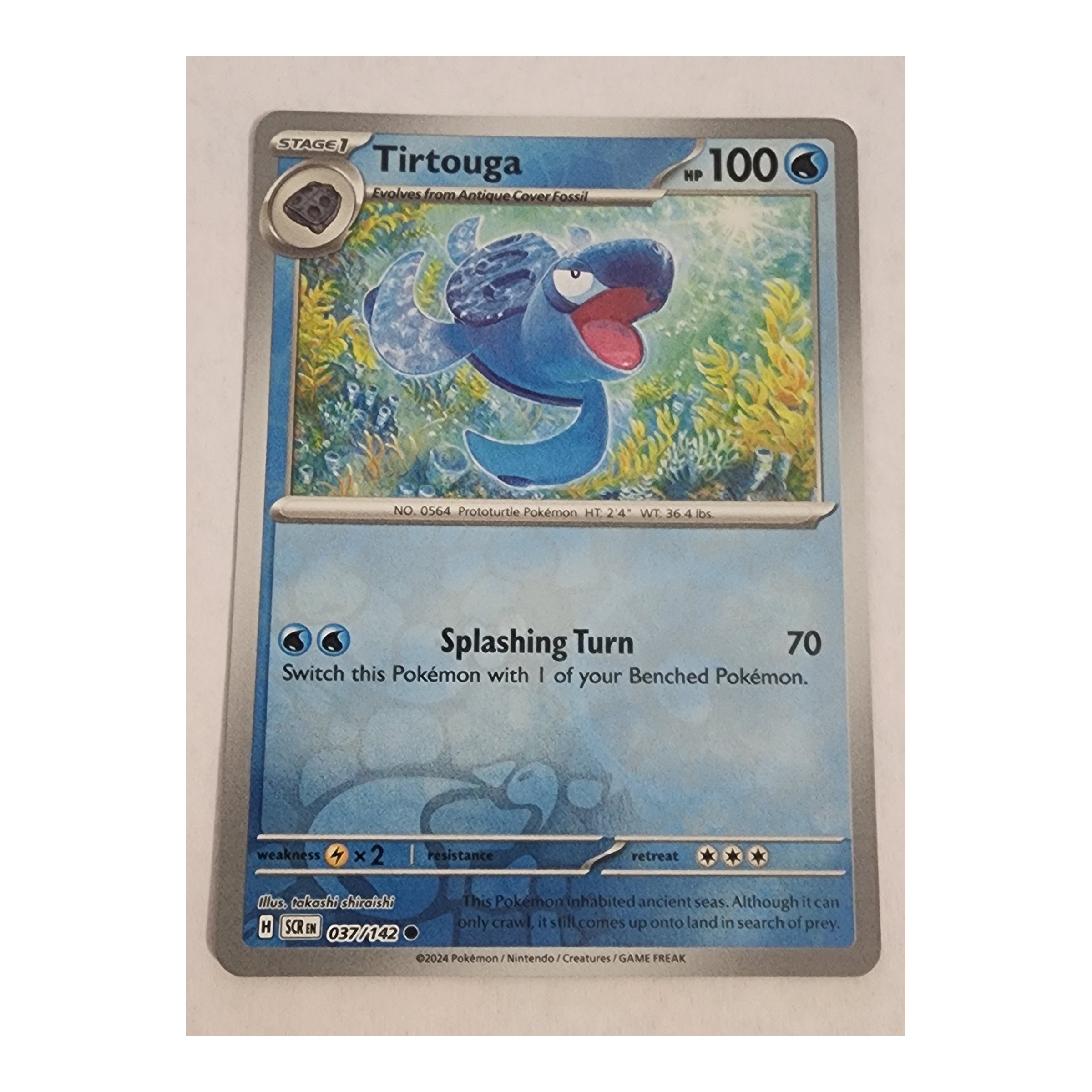 Tirtouga Common SV07: Stellar Crown 037/142 NM Reverse Holo