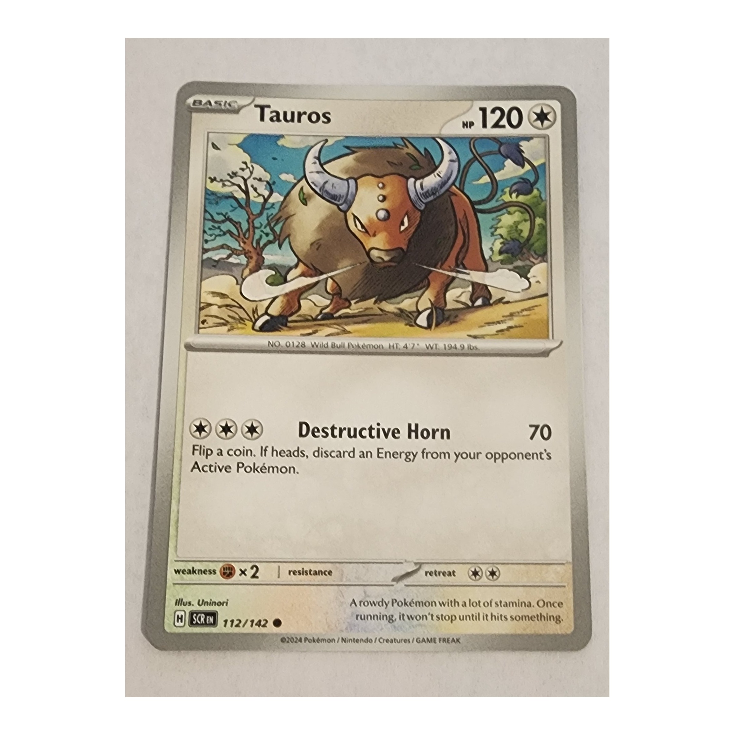 Tauros Common SV07: Stellar Crown 112/142 NM