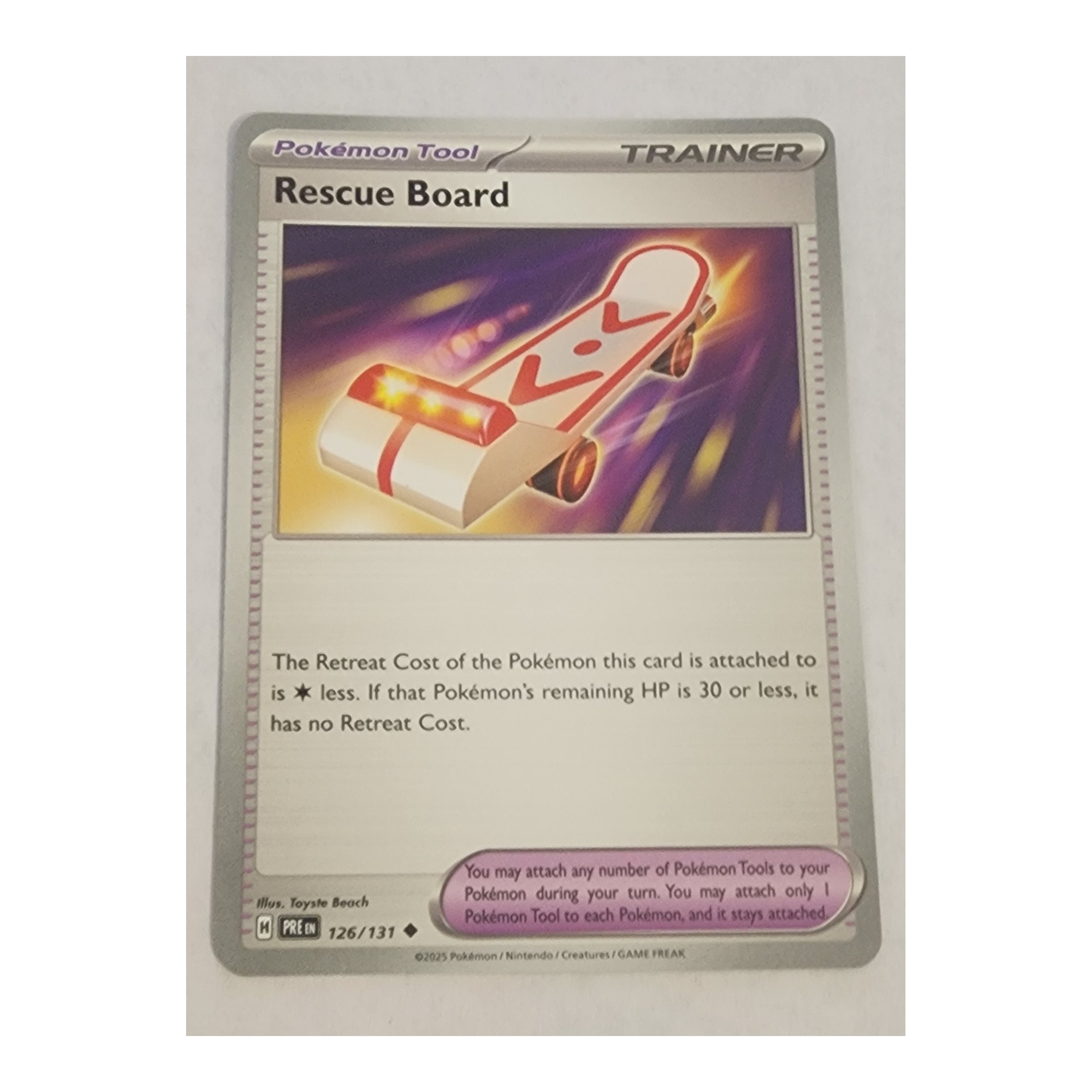 Rescue Board Uncommon SV08.5: Prismatic Evolutions 126/131 NM