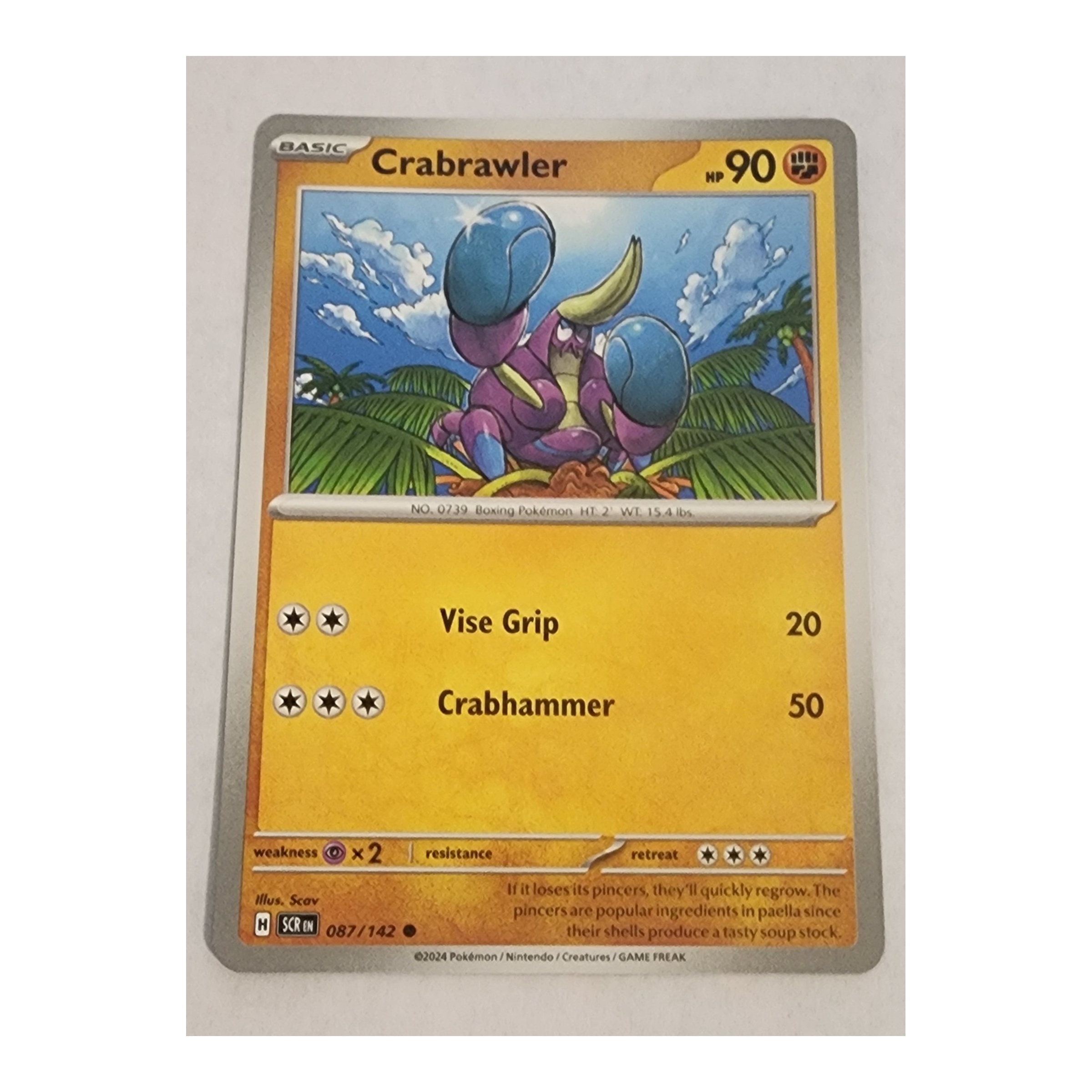 Crabrawler Common SV07: Stellar Crown 087/142 NM