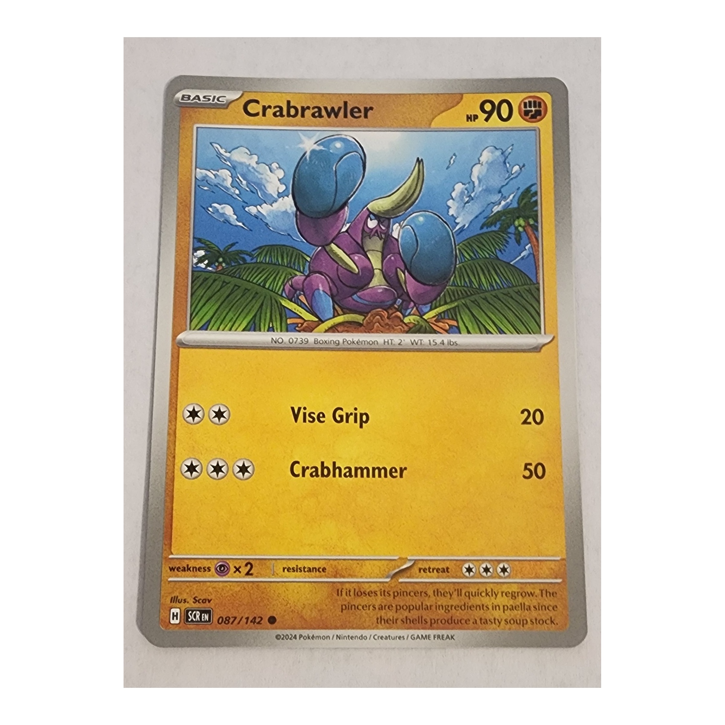 Crabrawler Common SV07: Stellar Crown 087/142 NM