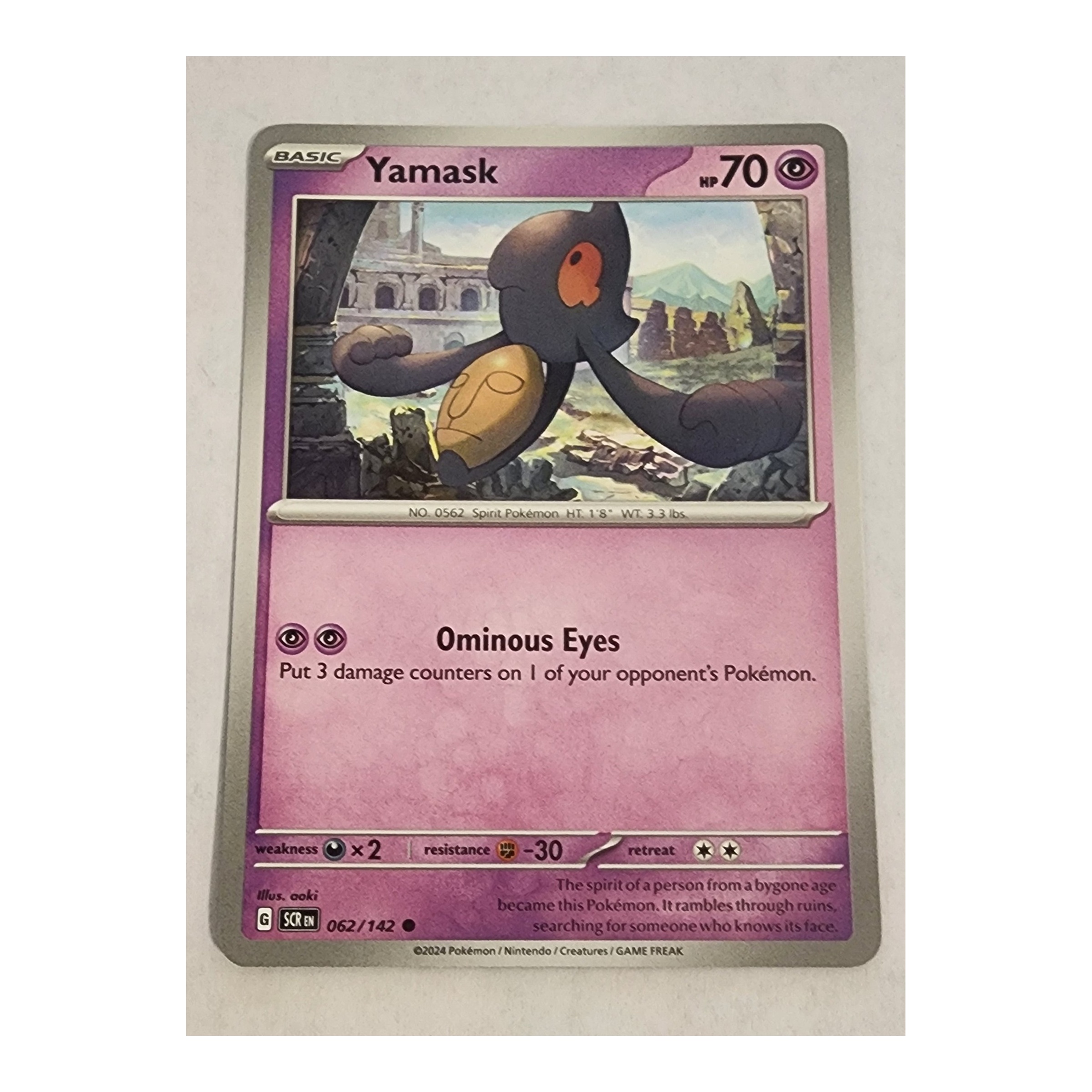 Yamask Common SV07: Stellar Crown 062/142 NM