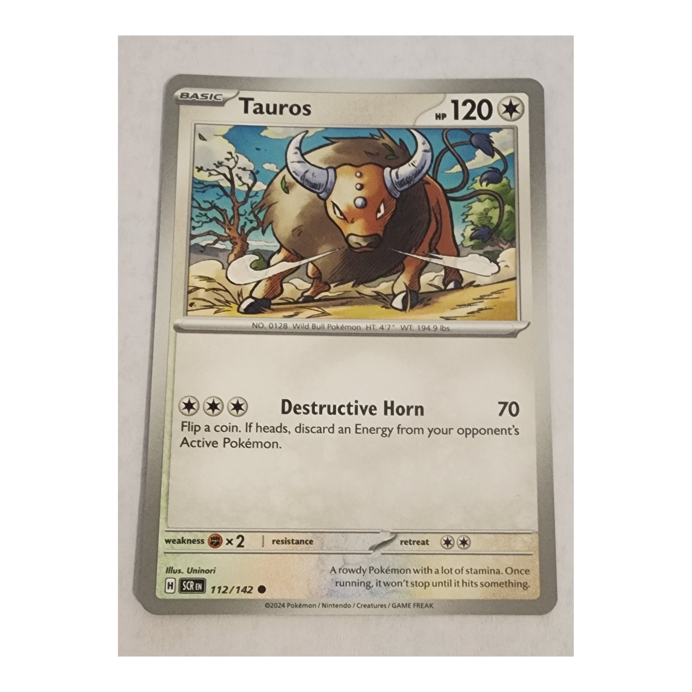 Tauros Common SV07: Stellar Crown 112/142 NM