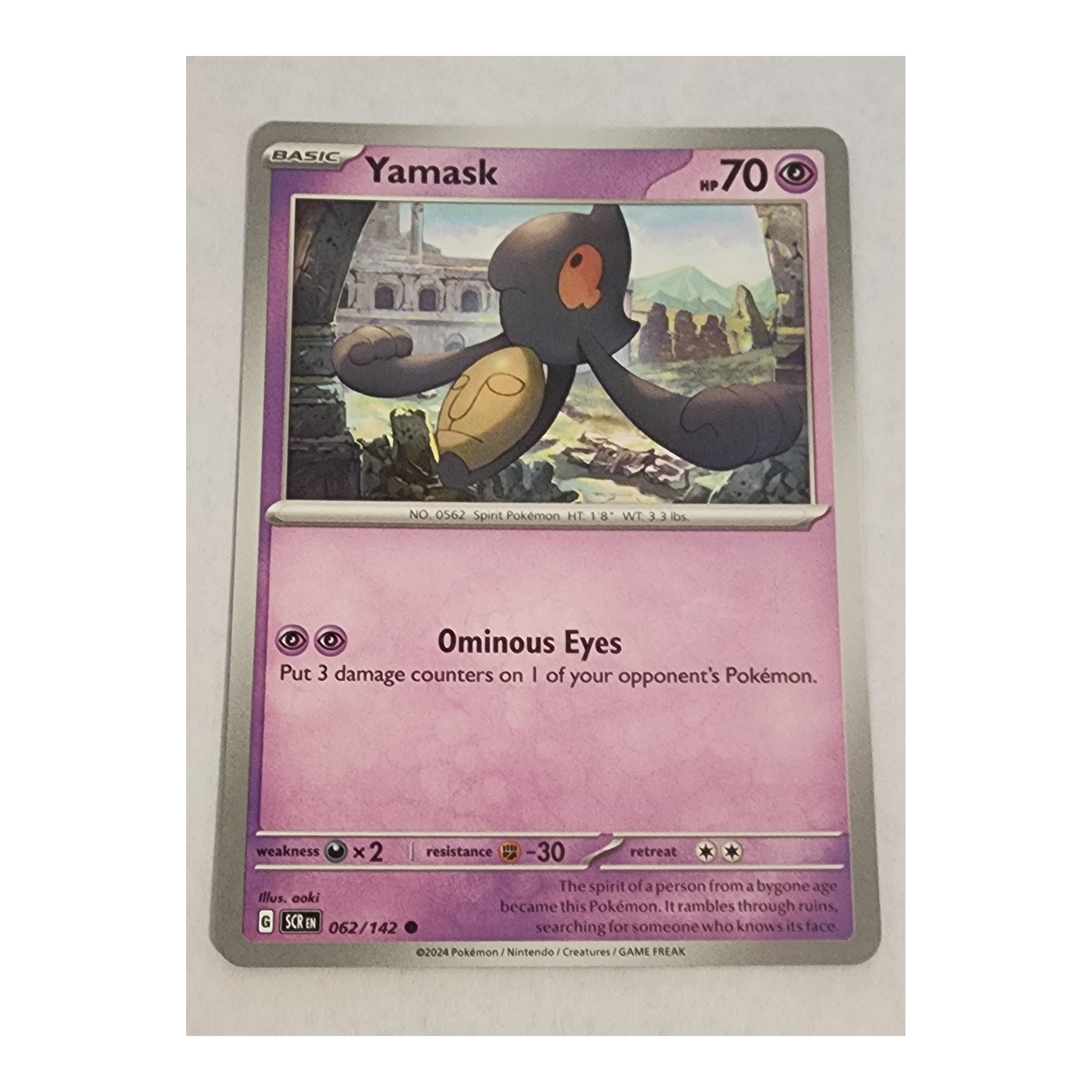 Yamask Common SV07: Stellar Crown 062/142 NM