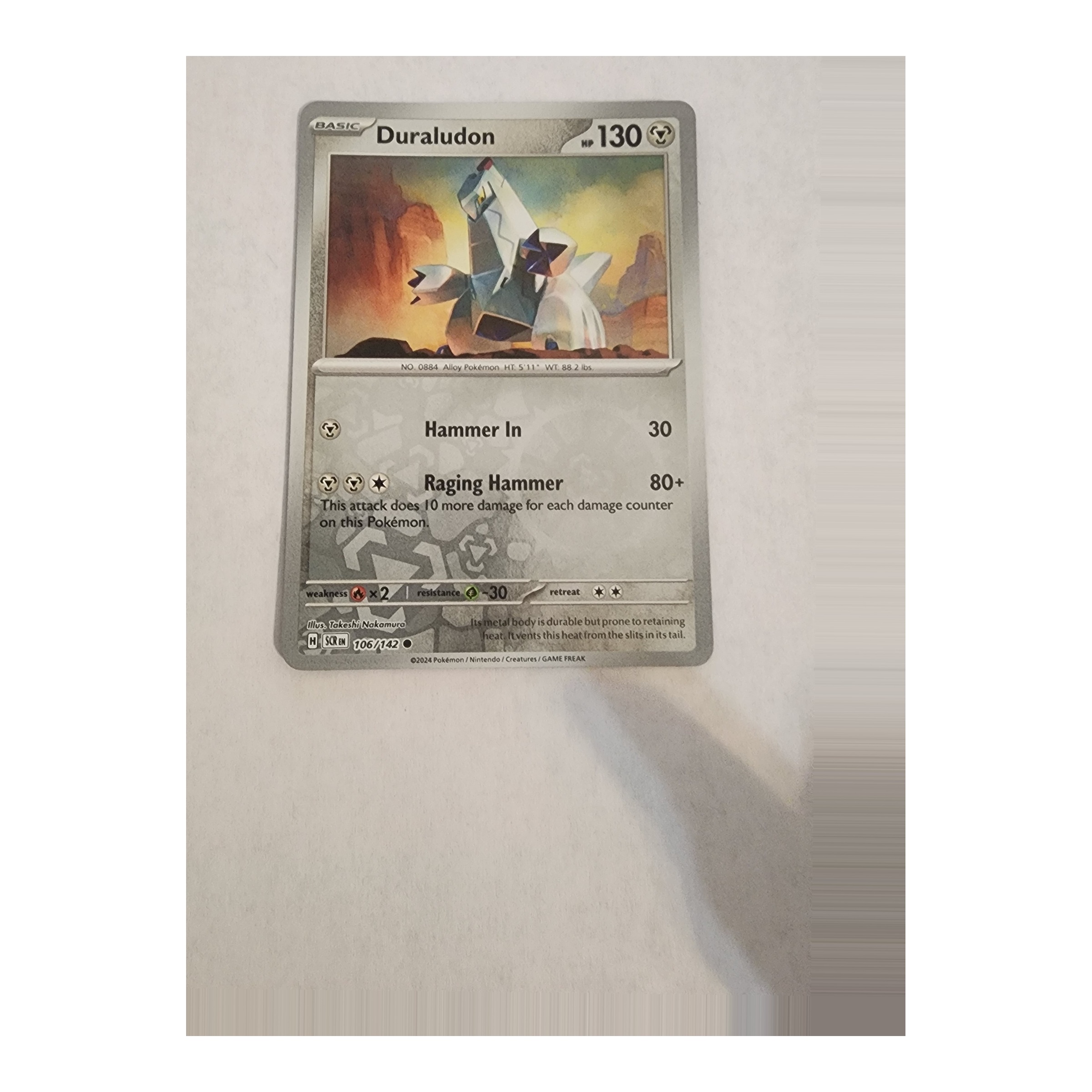 Duraludon Common SV07: Stellar Crown 106/142 NM Reverse Holo