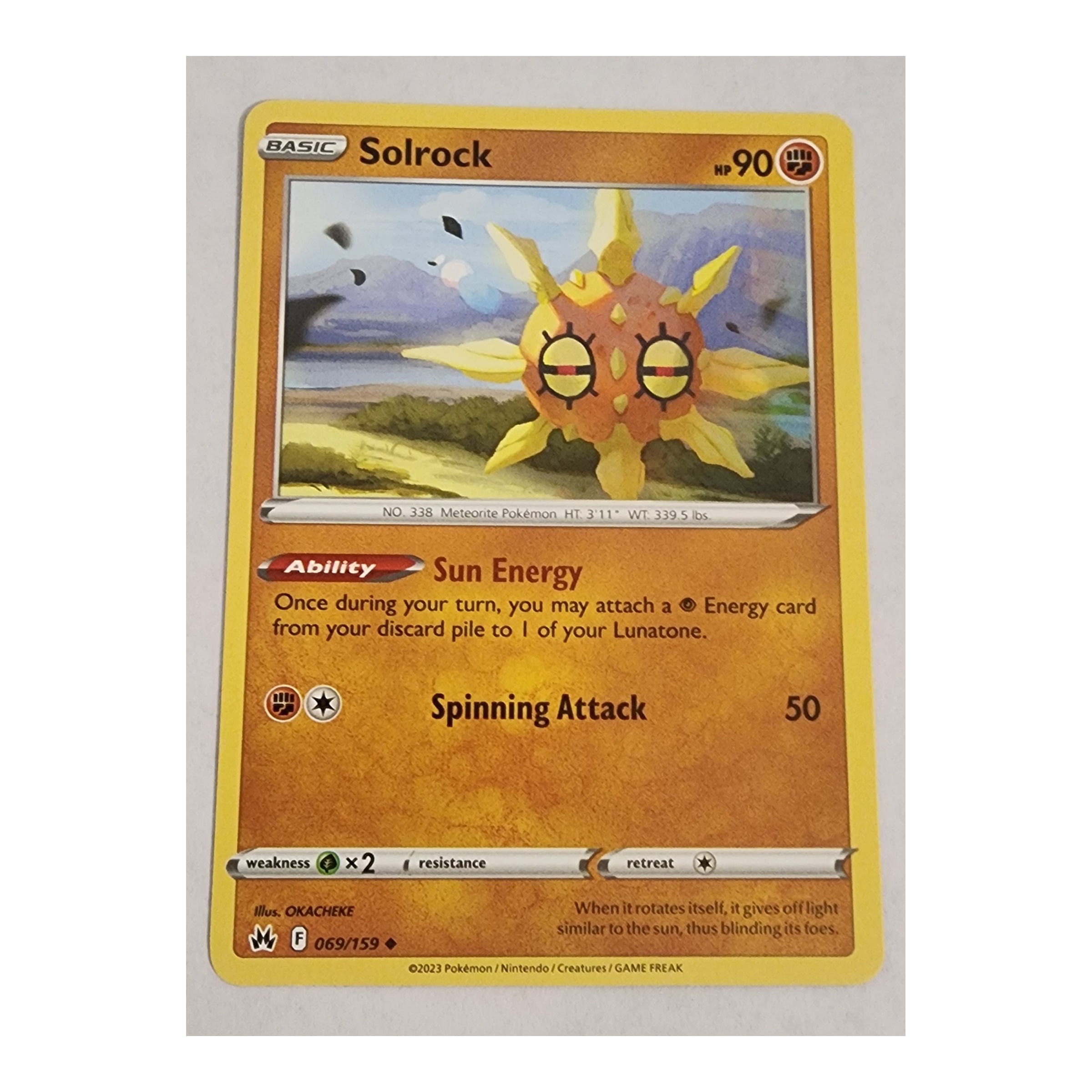 Solrock Uncommon SWSH12.5: Crown Zenith 069/159 NM