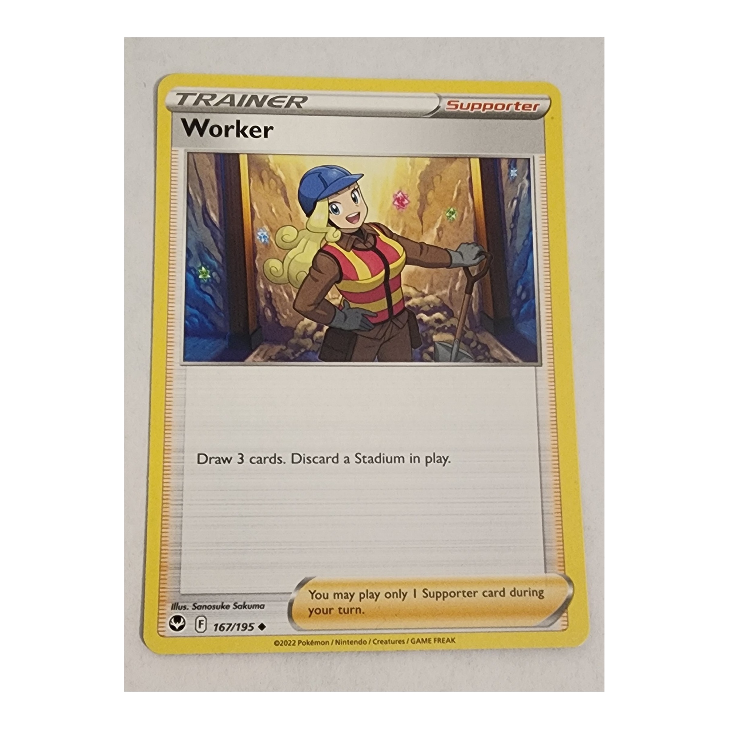 Worker Uncommon SWSH12: Silver Tempest 167/195 NM
