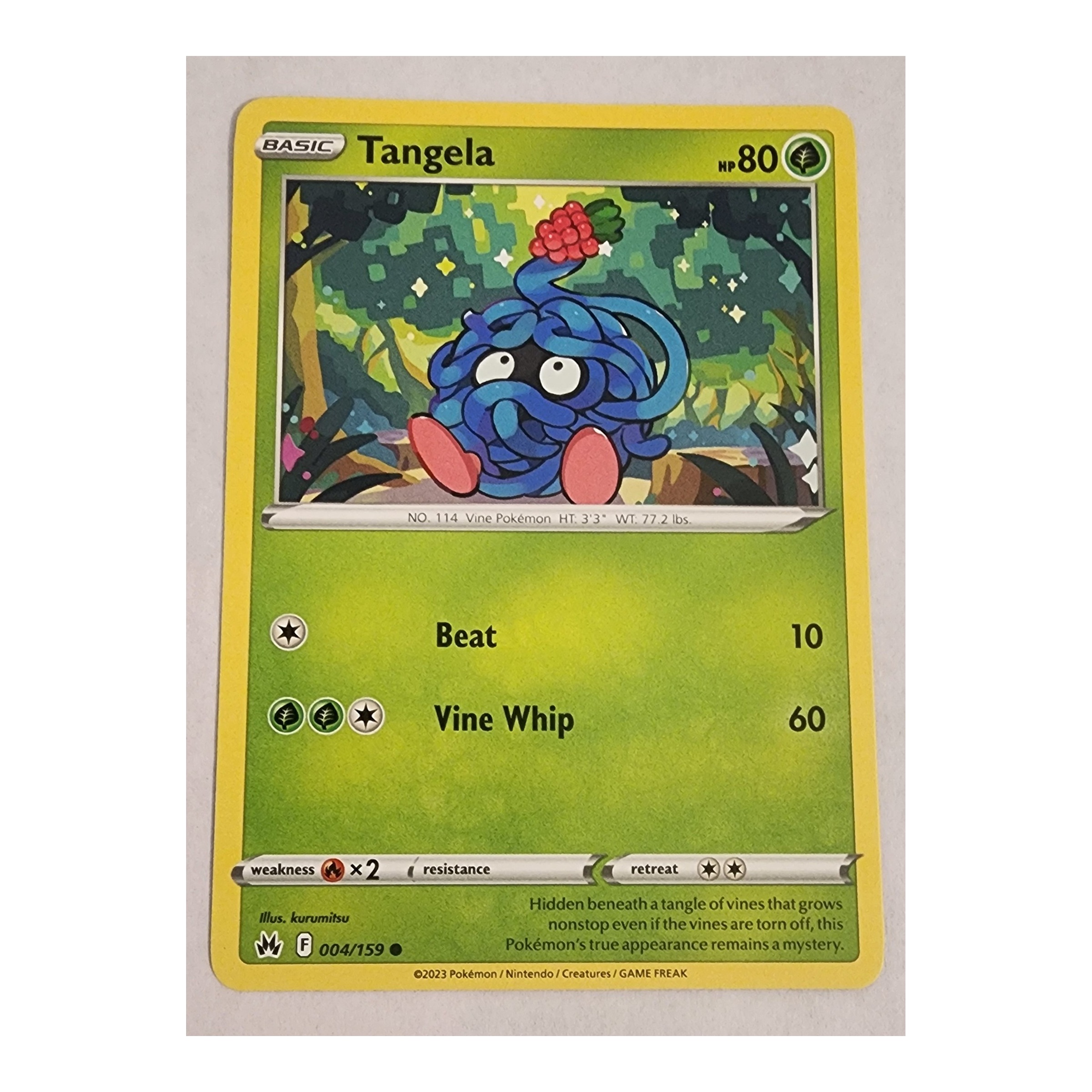 Tangela Common SWSH12.5: Crown Zenith 004/159 NM