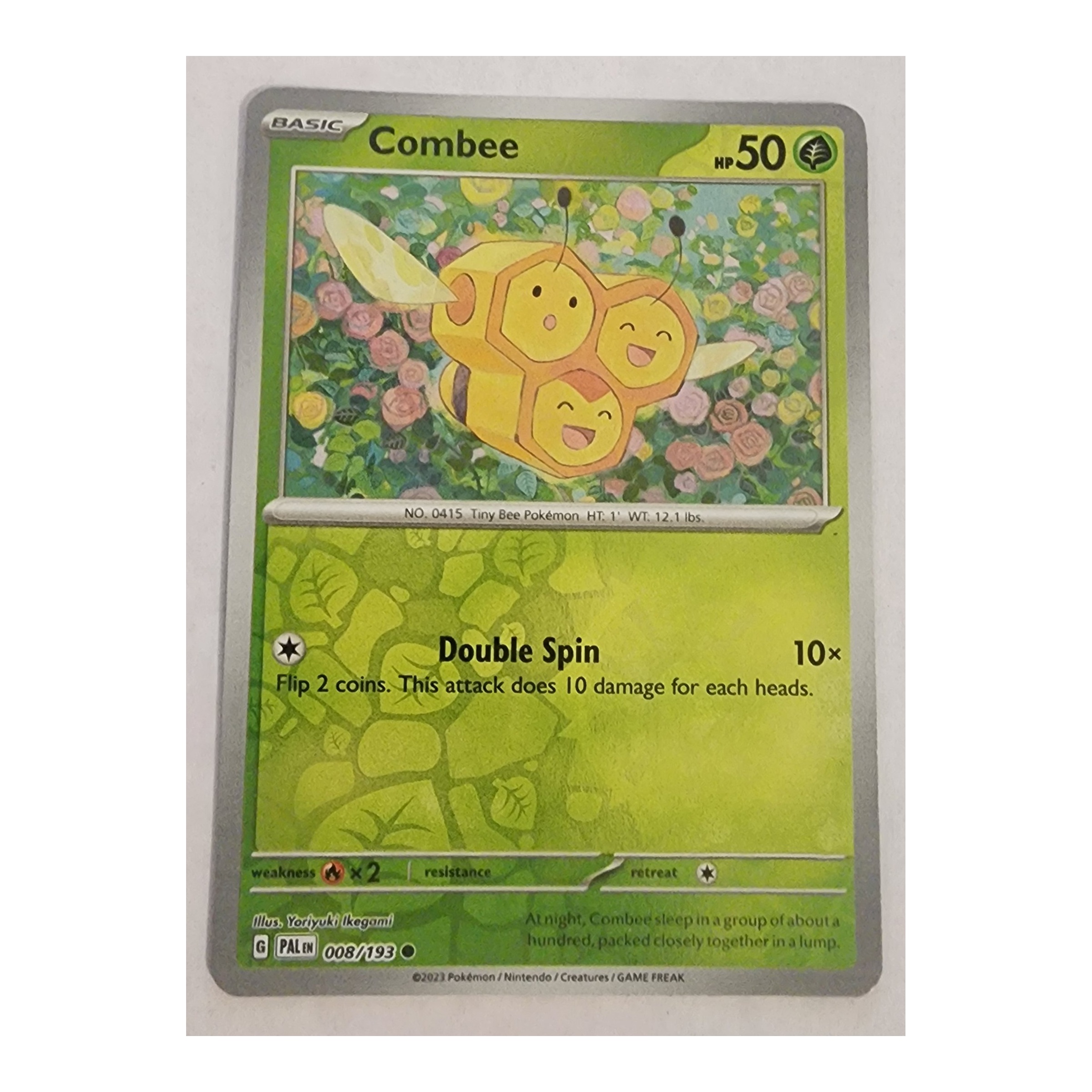 Combee Common SV02: Paldea Evolved 008/193 NM Reverse Holo