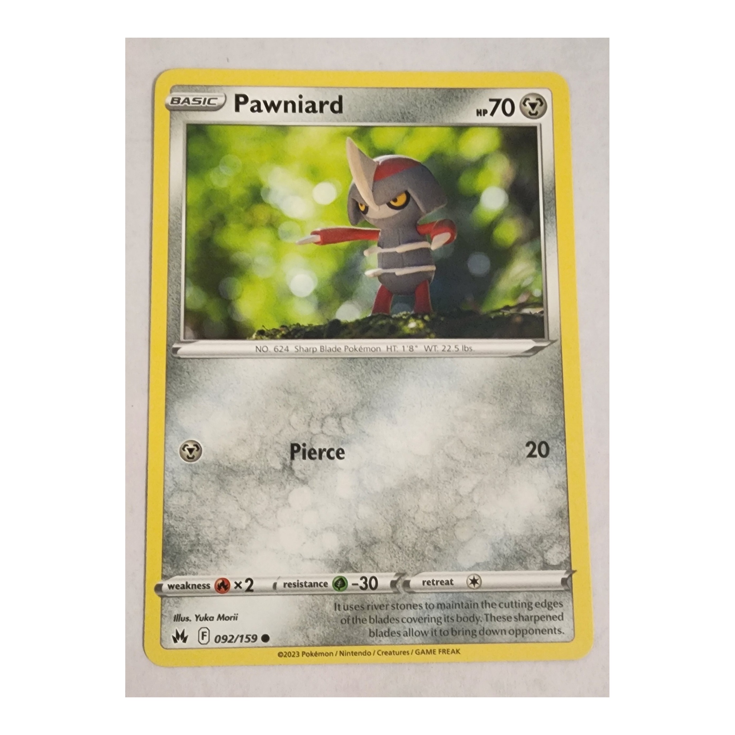 Pawniard Common SWSH12.5: Crown Zenith 092/159 NM