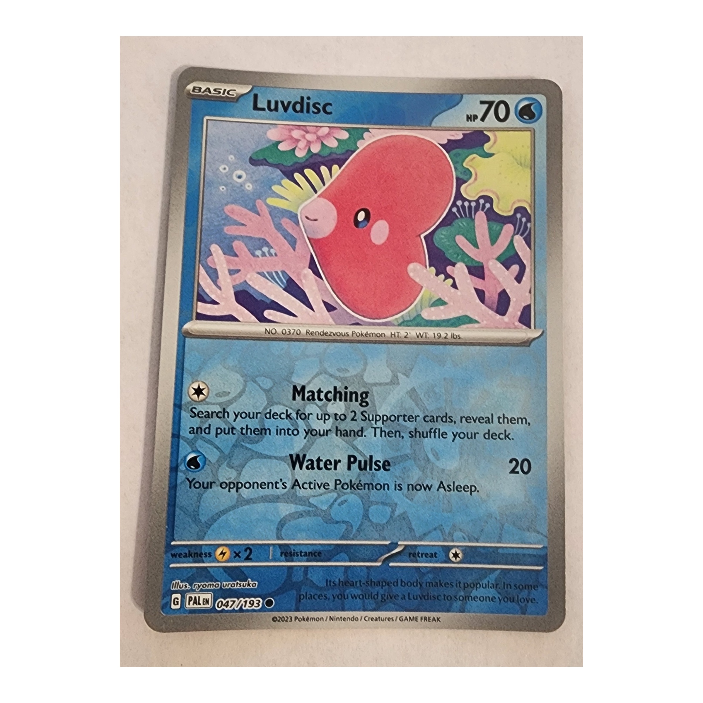 Luvdisc Common SV02: Paldea Evolved 047/193 NM Reverse Holo