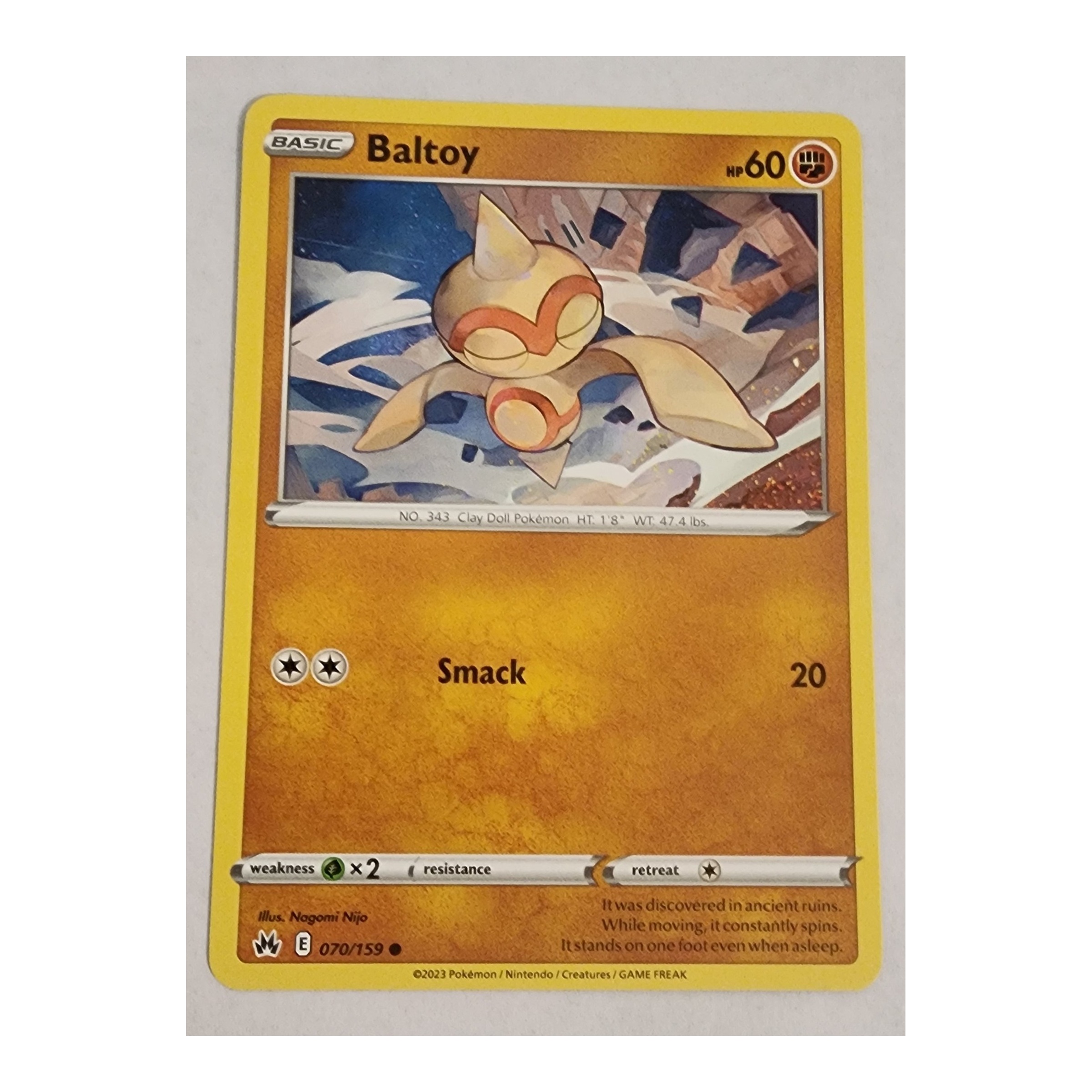 Baltoy Common SWSH12.5: Crown Zenith 070/159 NM