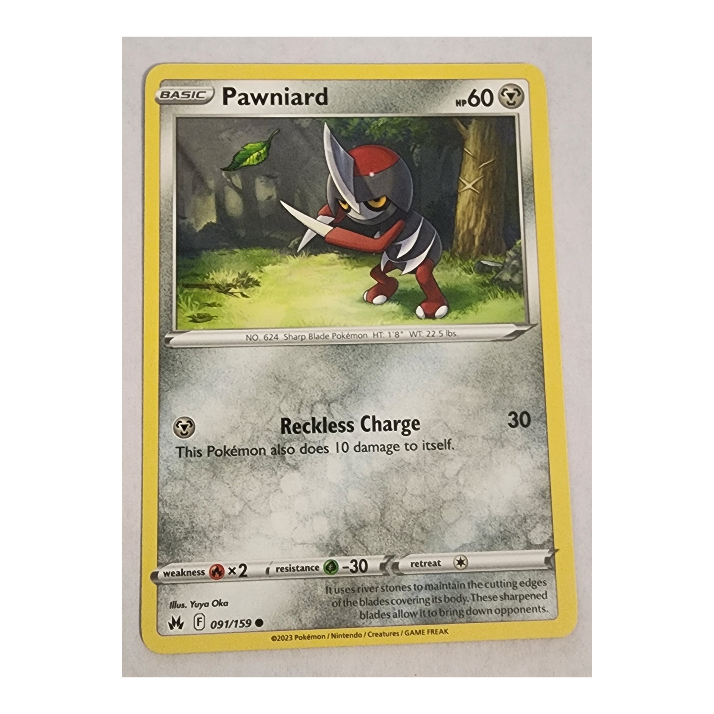 Pawniard Common SWSH12.5: Crown Zenith 091/159 NM