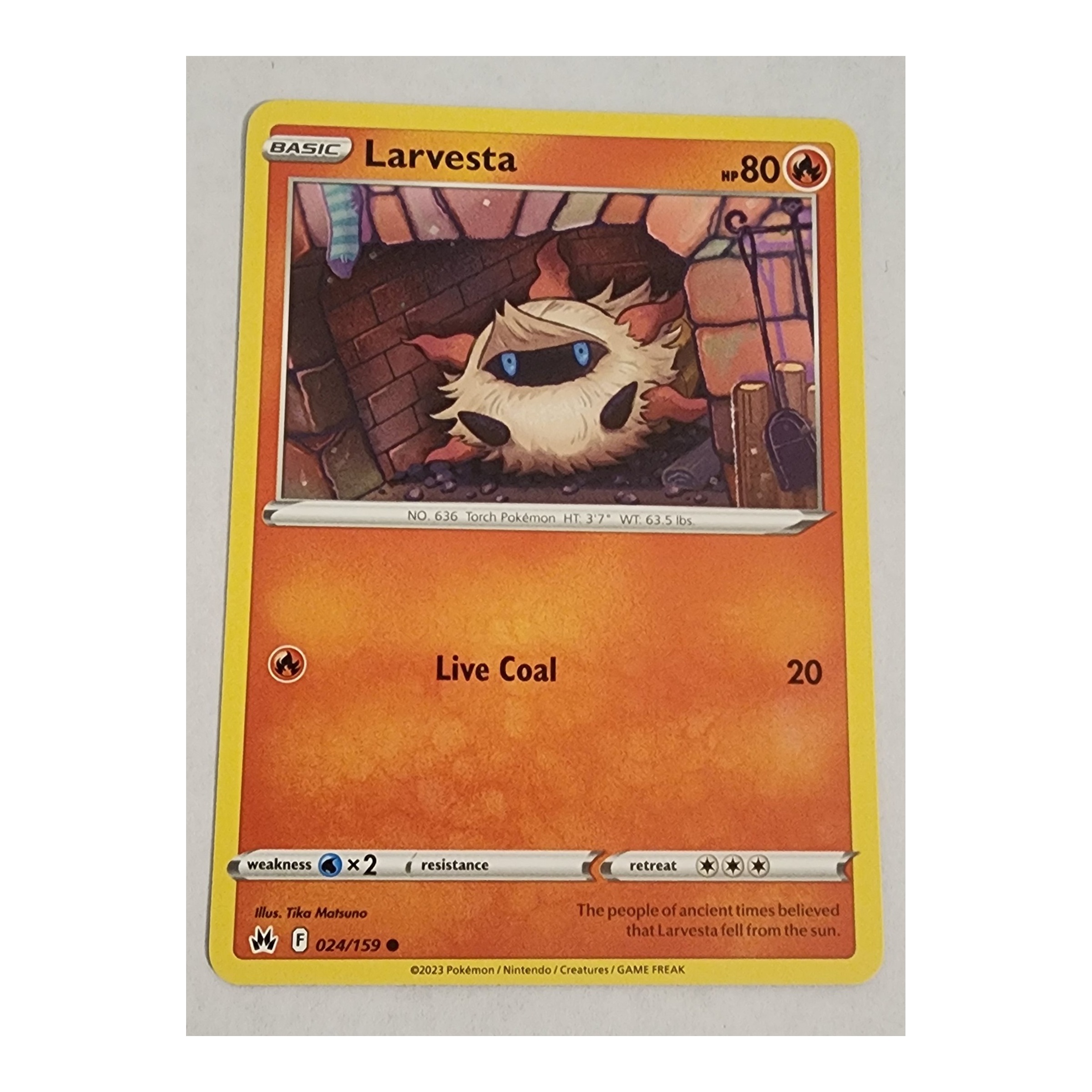Larvesta Common SWSH12.5: Crown Zenith 024/159 NM
