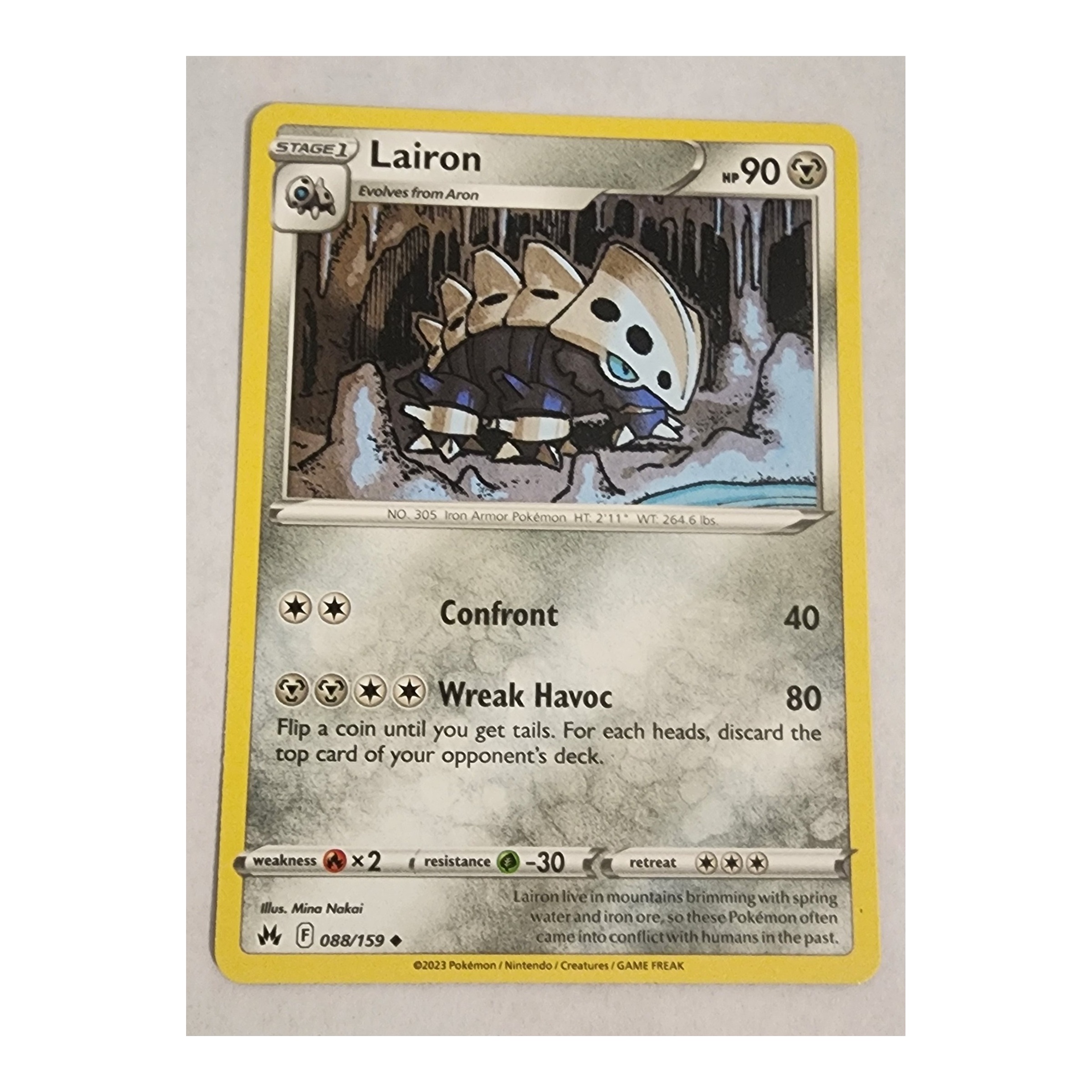 Lairon Uncommon SWSH12.5: Crown Zenith 088/159 NM