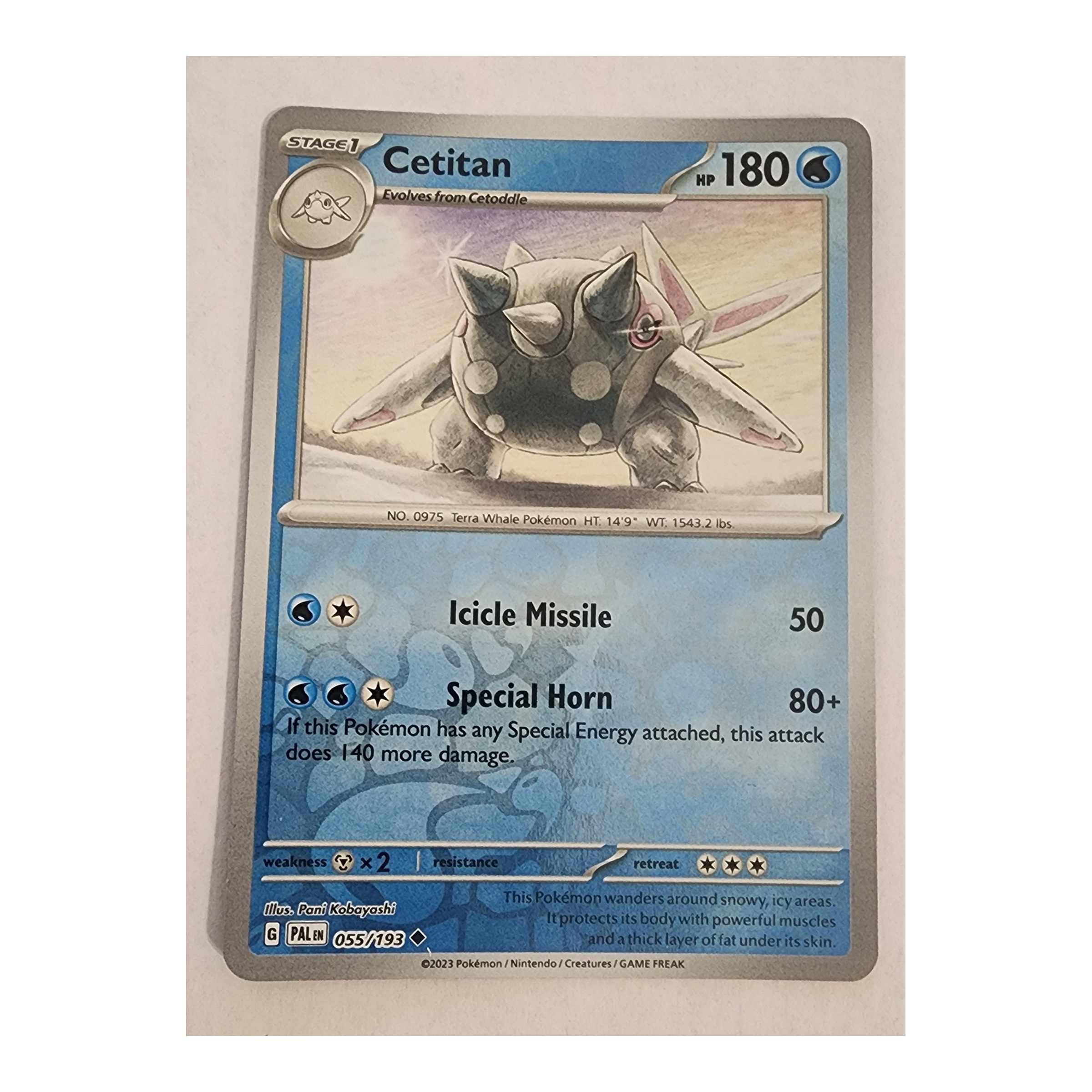 Cetitan Uncommon SV02: Paldea Evolved 055/193 NM Reverse Holo