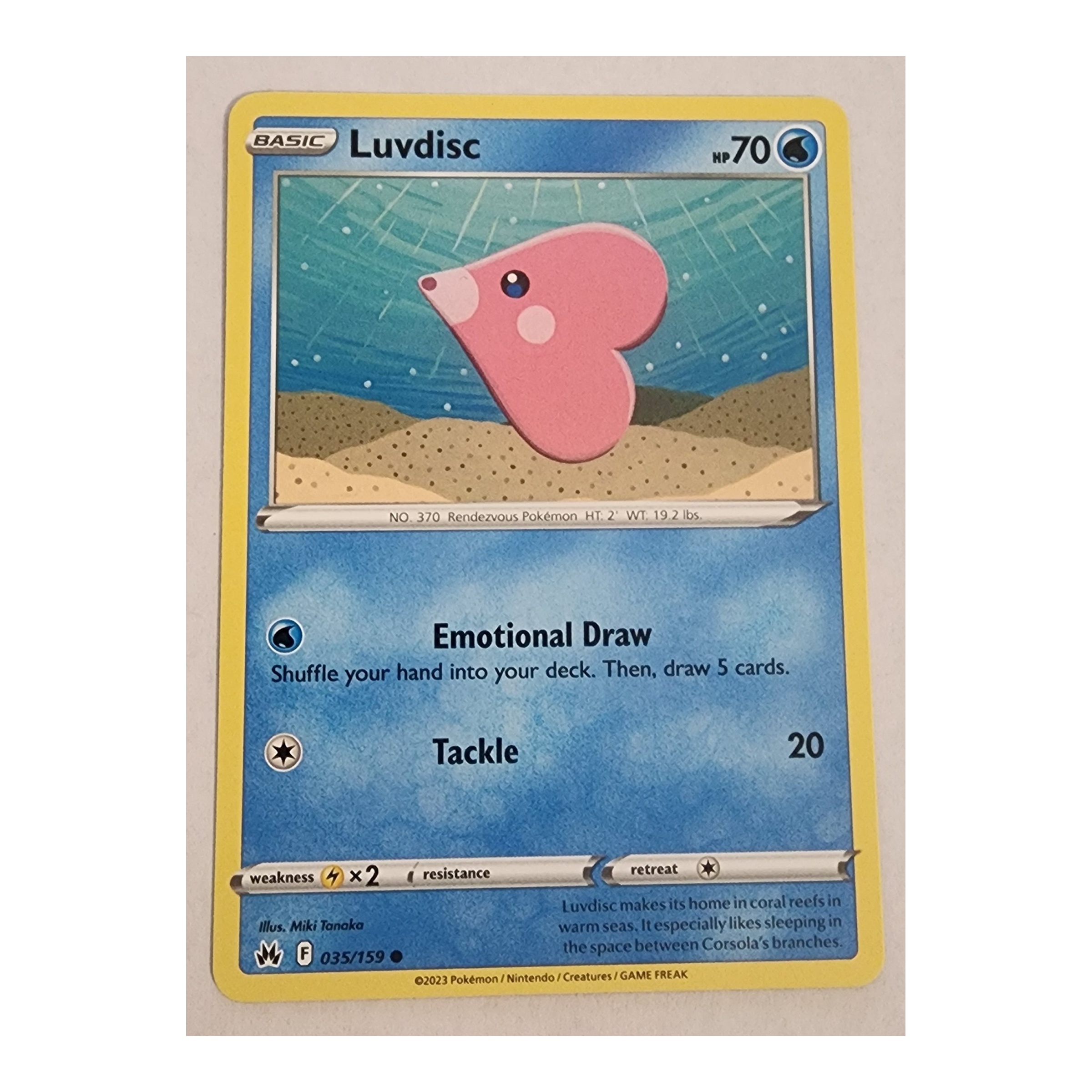 Luvdisc Common SWSH12.5: Crown Zenith 035/159 NM